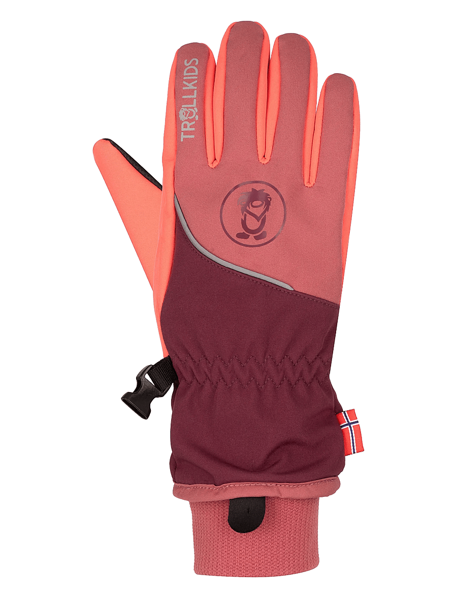 TrollKids - Kids Trolltunga Glove - frozen berry/deep ruby/pink salmon - 1