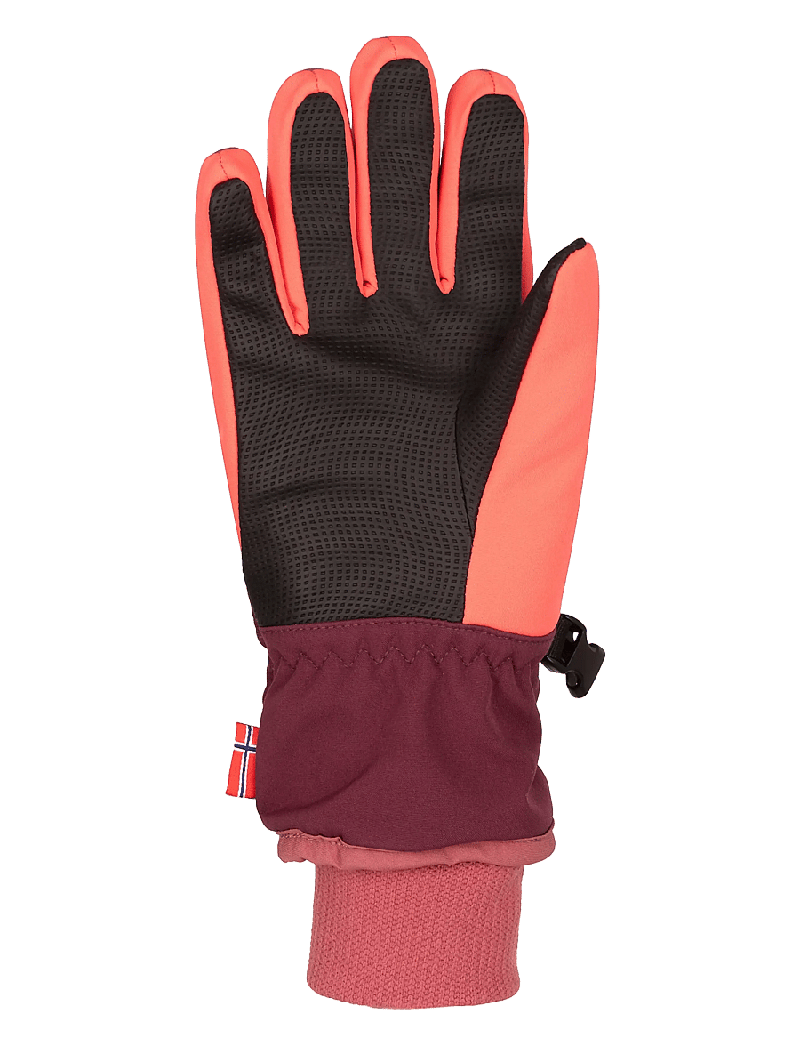 TrollKids - Kids Trolltunga Glove - frozen berry/deep ruby/pink salmon - 2