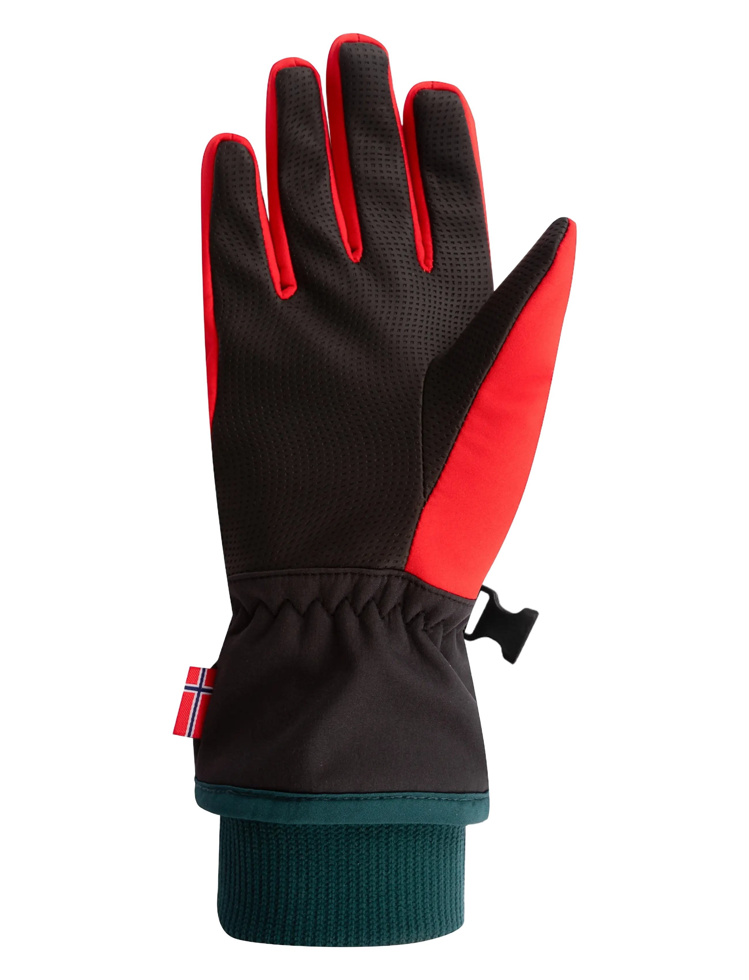 TrollKids - Kids Trolltunga Glove - chili red/midnight petrol/black - 2