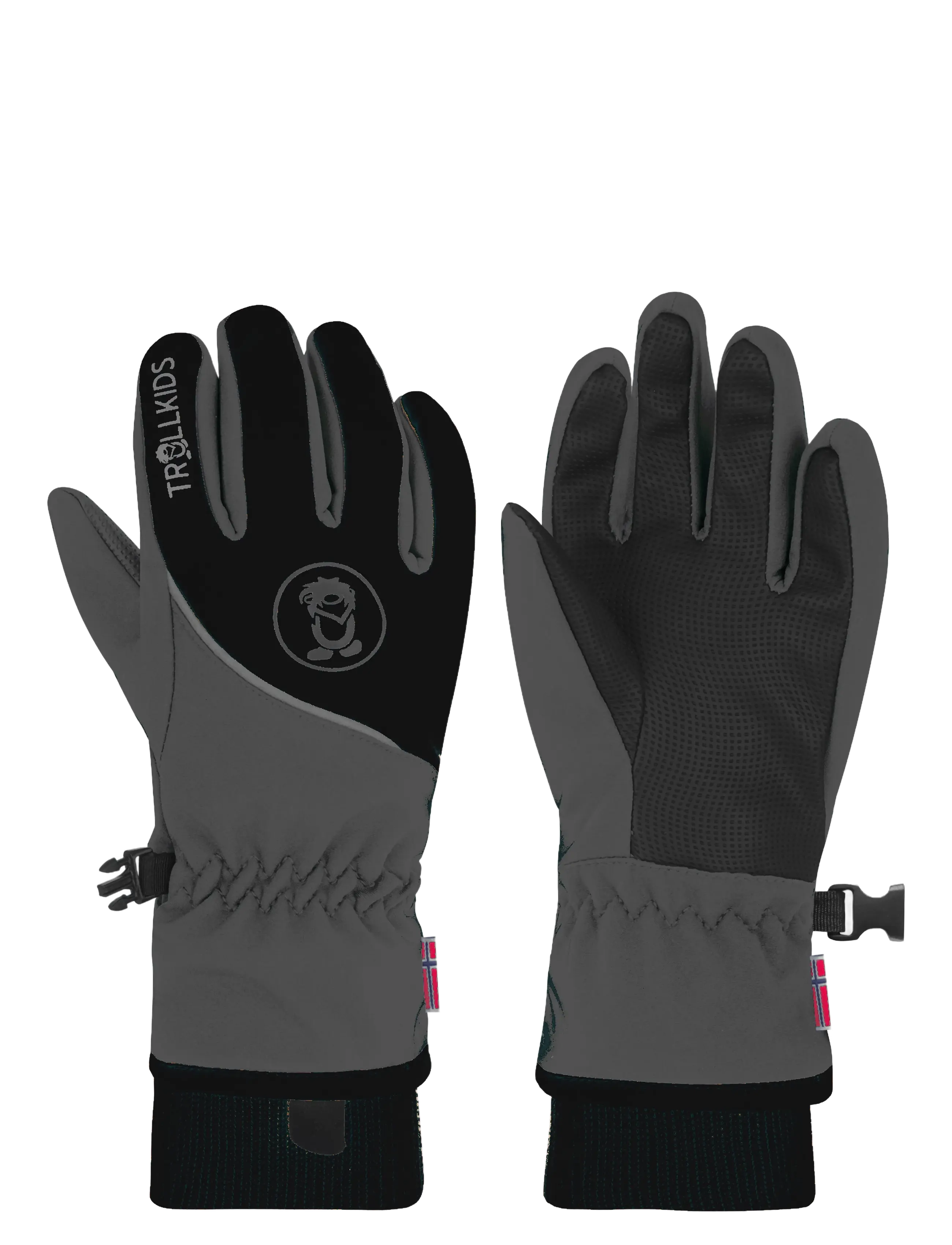 TrollKids Kids Trolltunga Glove - Troll Kids - ANTHRACITE/BLACK / grey