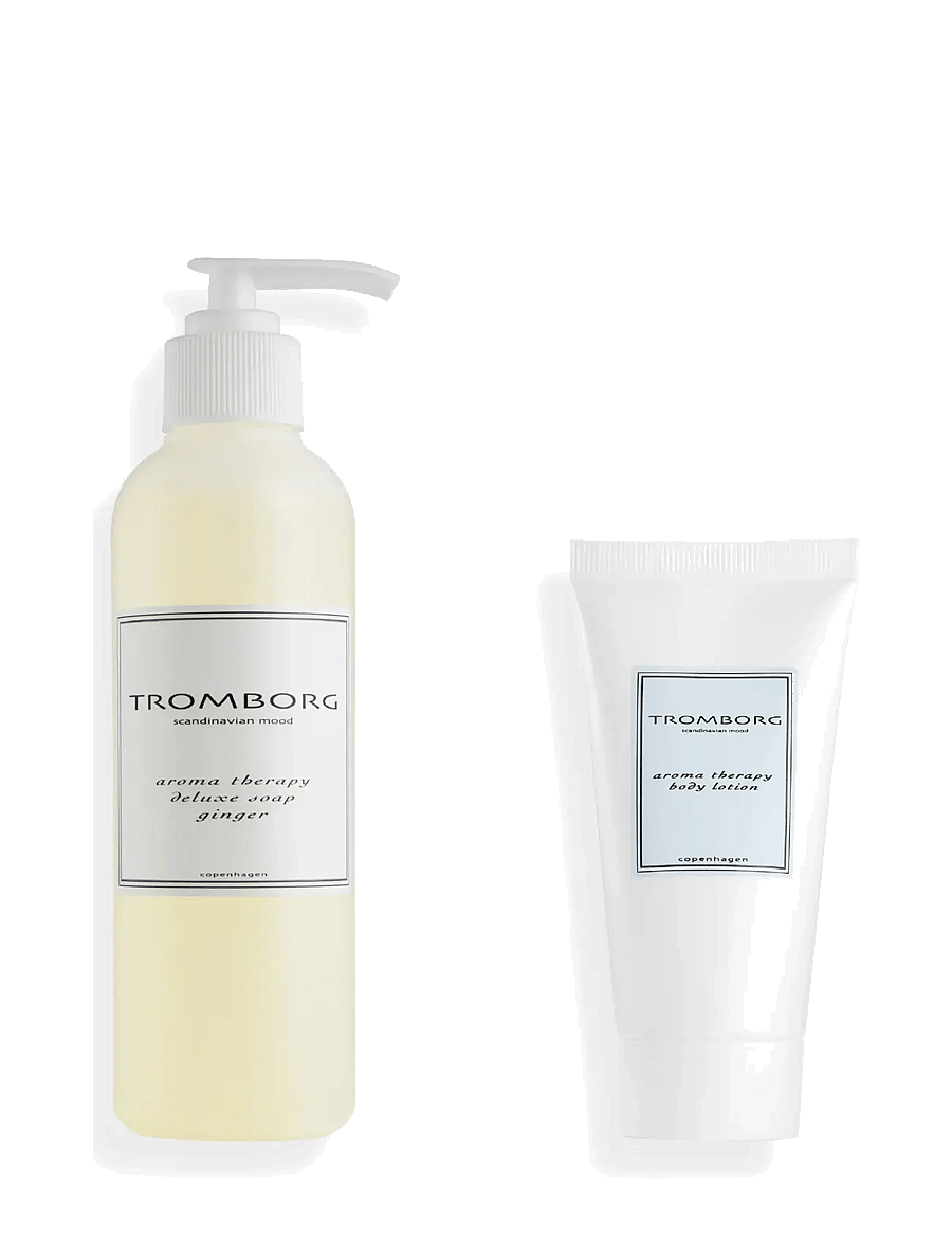 Tromborg - Aroma Therapy Deluxe Soap Ginger Gavesæt 2026 - duschgel & duscholjor - clear - 2