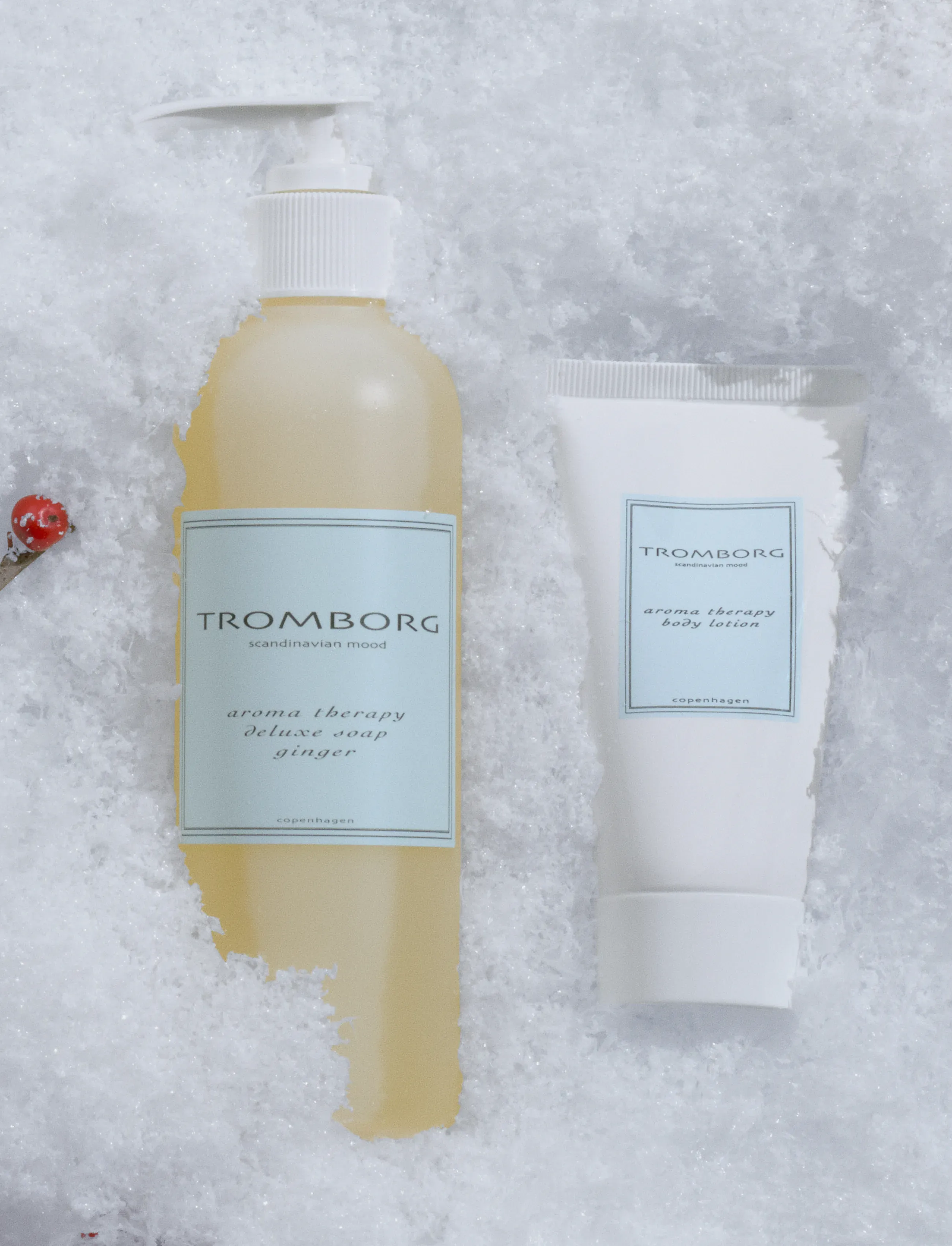 Tromborg - Aroma Therapy Deluxe Soap Ginger Gavesæt 2026 - duschgel & duscholjor  - clear - 3
