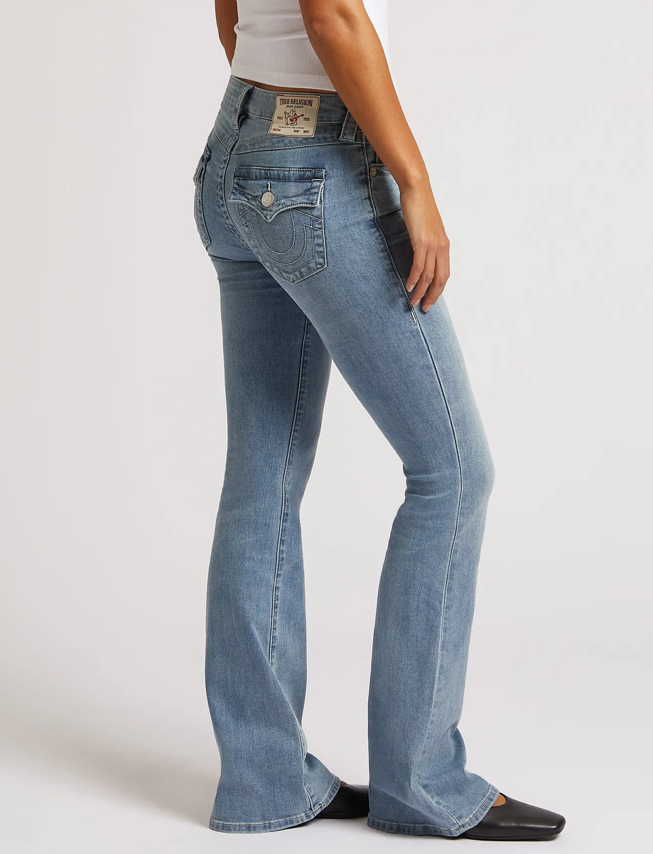 True Religion Becca Mid Rise Bootcut Flap jeans dam – bild 9