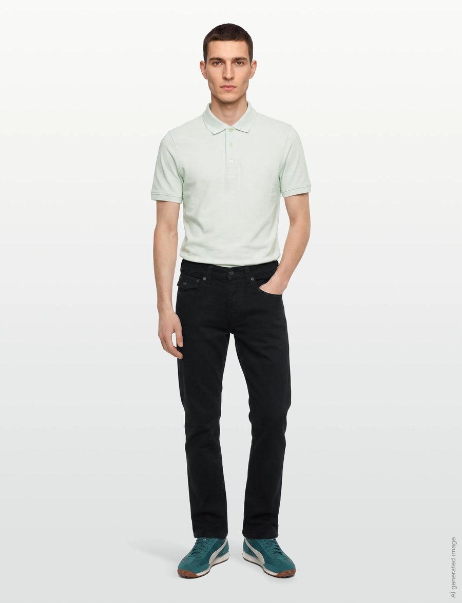 True Religion - RICKY FLAP SN 32 INSEAM - slim jeans - black - 0