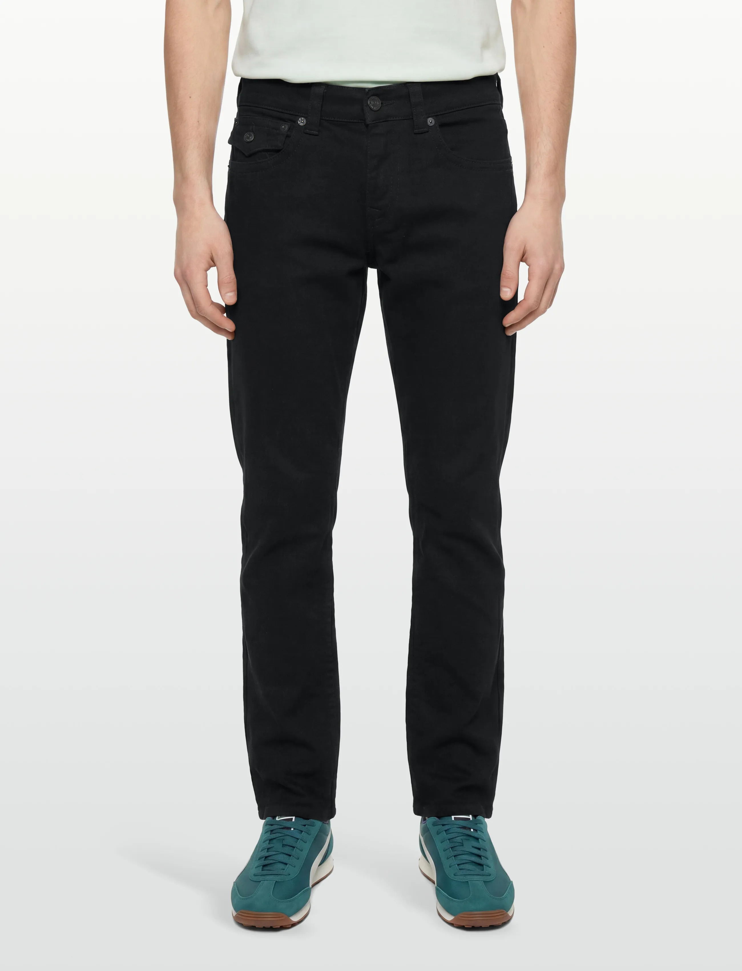 True Religion - RICKY FLAP SN 32 INSEAM - slim jeans - black - 3