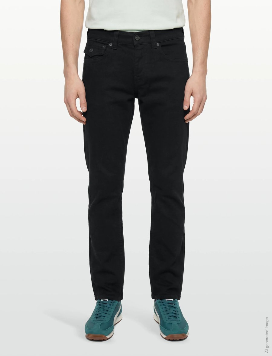 True Religion - RICKY FLAP SN 32 INSEAM - slim jeans - black - 3