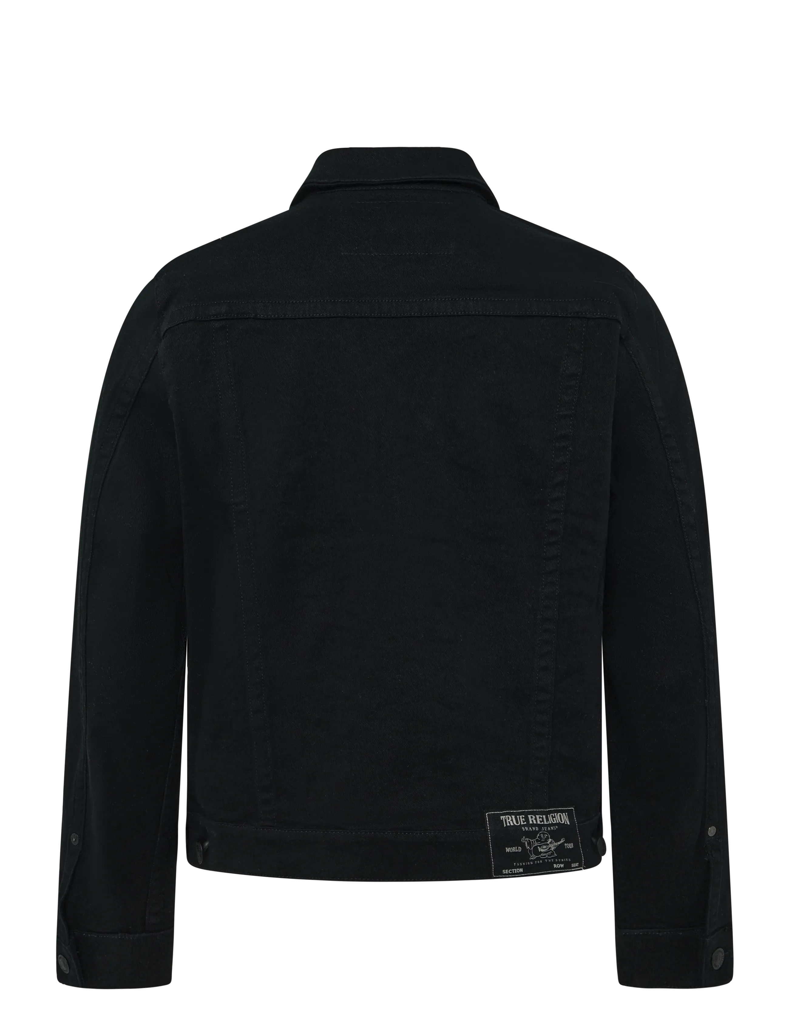 True Religion - TRUCKER JACKET SN - ungefütterte denimjacken - body rinse black - 1