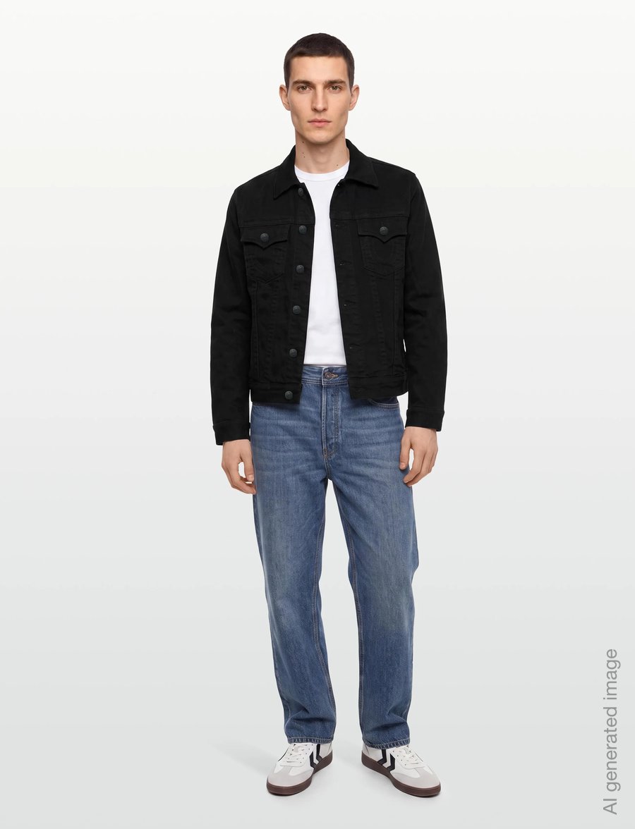 True Religion - TRUCKER JACKET SN - voodrita teksatagid - body rinse black - 0