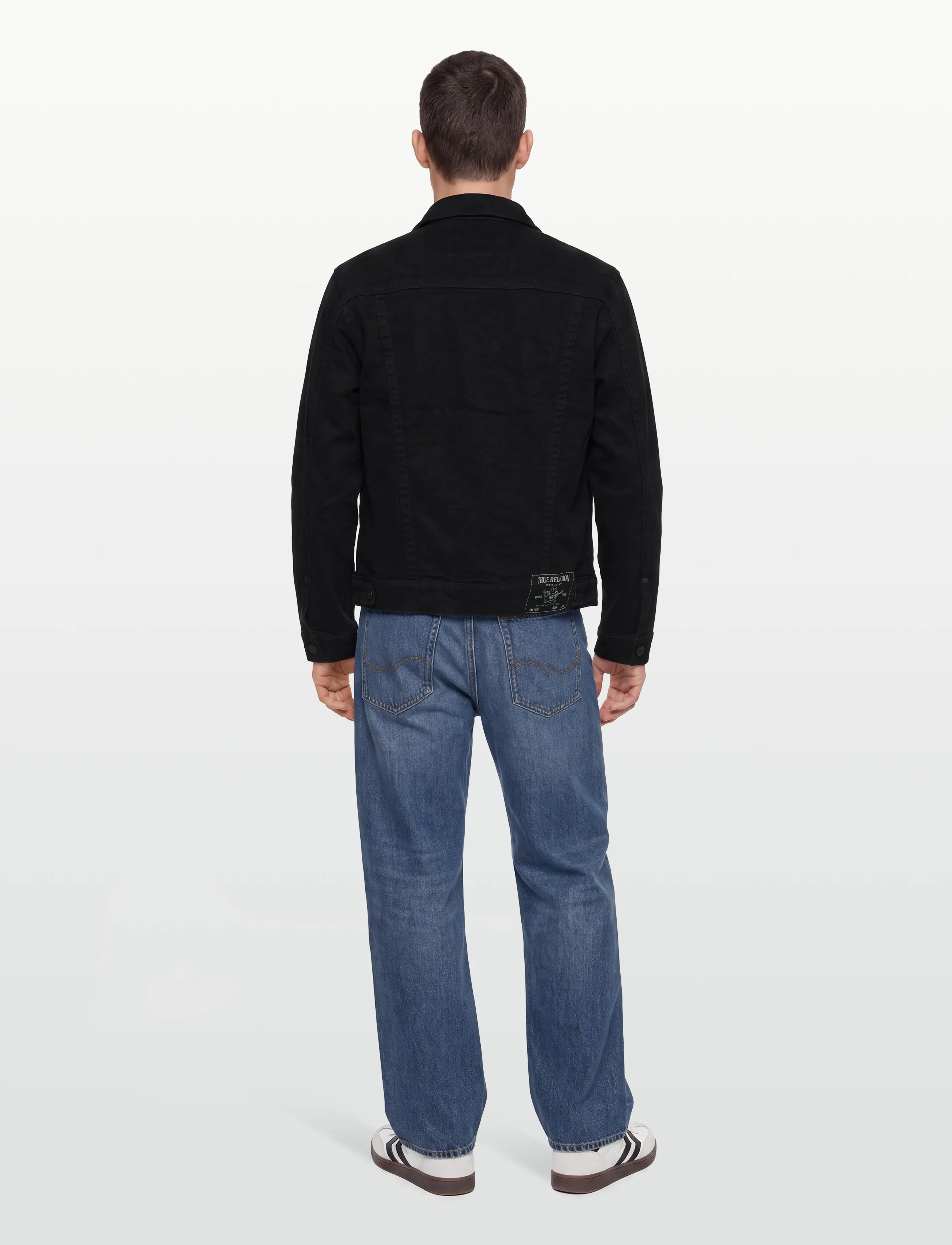 True Religion - TRUCKER JACKET SN - voodrita teksatagid - body rinse black - 4