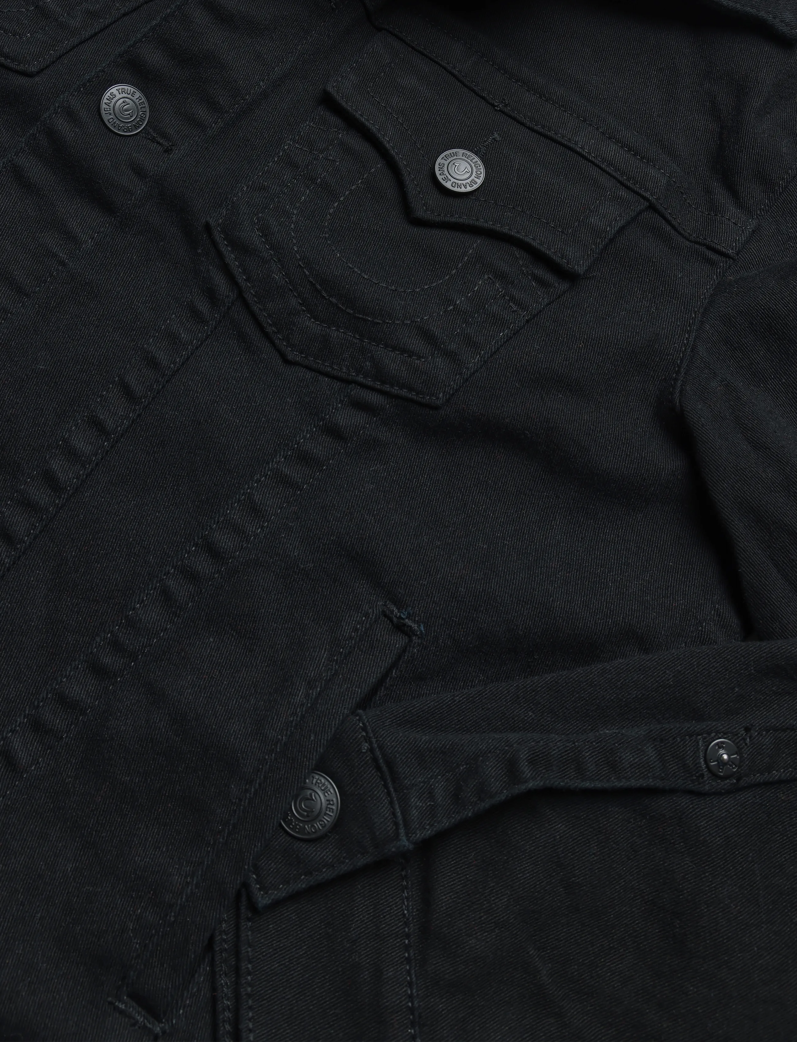 True Religion - TRUCKER JACKET SN - ungefütterte denimjacken - body rinse black - 3