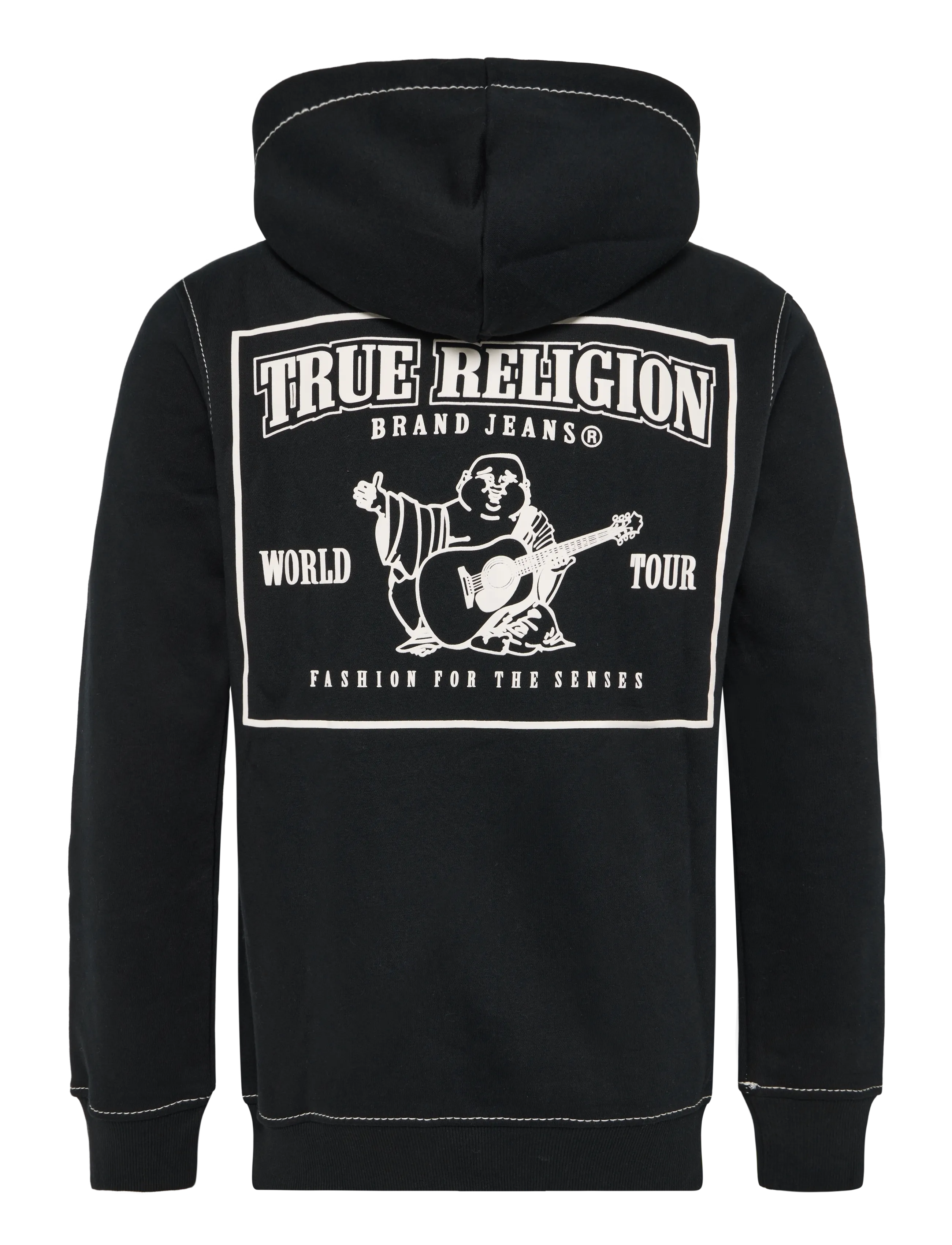 True Religion - BIG T ZIP UP HOODIE - black - 1