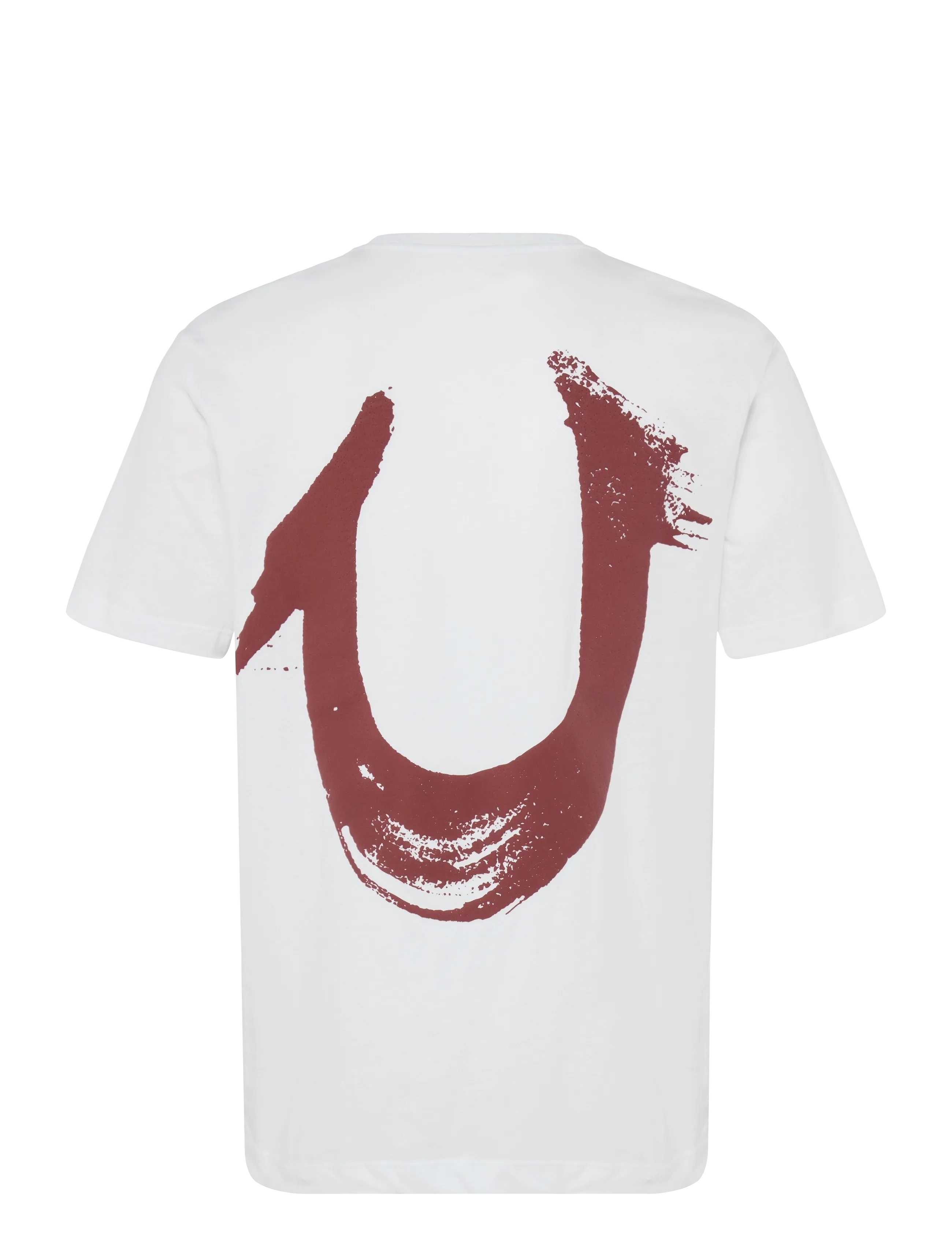True Religion - RELAXED PAINTED HS TEE - optic white w/ red - 2