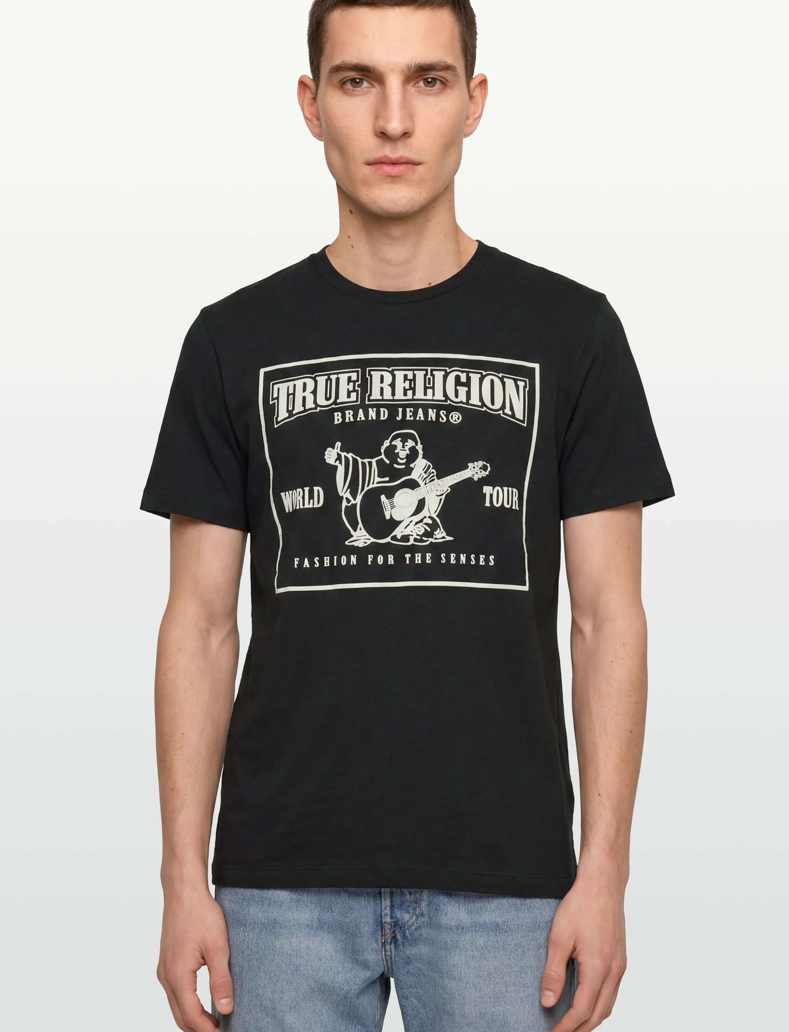 True Religion - SRS PUFF CREW TEE - black - 3