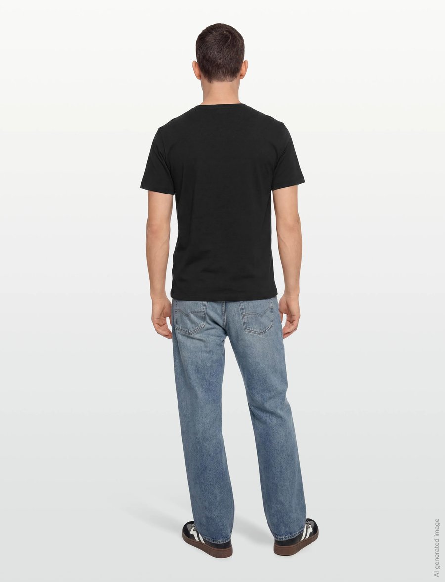 True Religion - SRS PUFF CREW TEE - kurzärmelige t-shirts - black - 4
