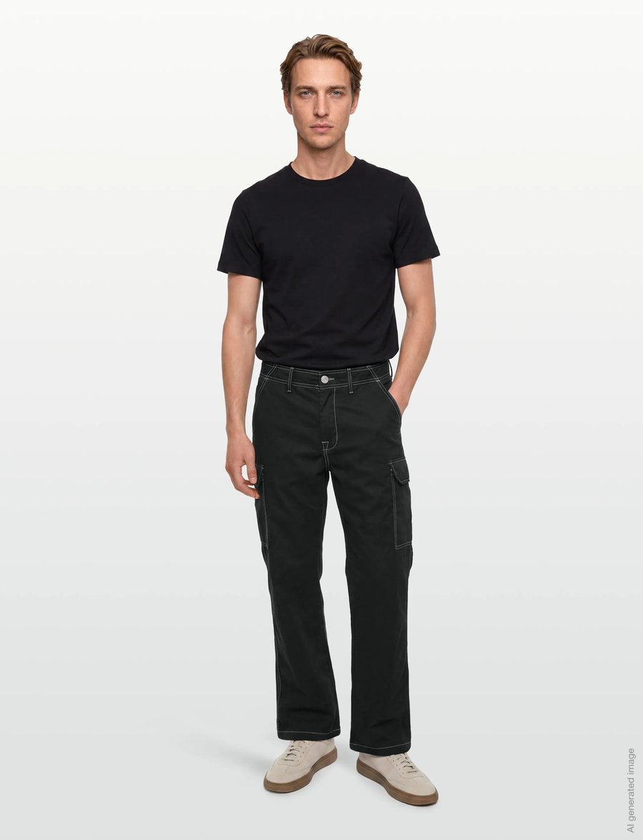 True Religion - CARGO PANTS - cargohose - jet black - 0