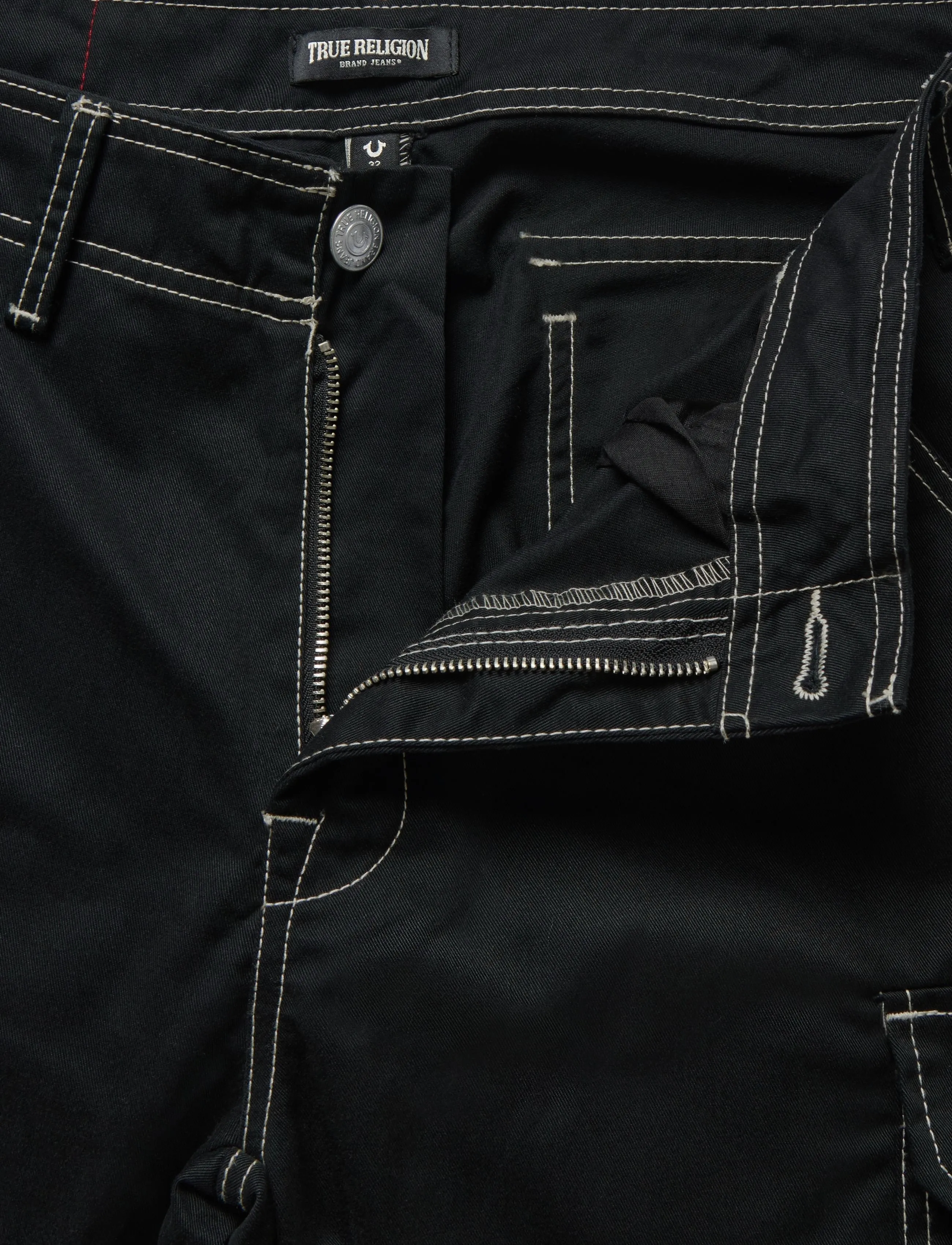 True Religion - CARGO PANTS - jet black - 3