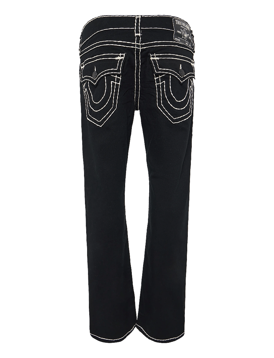 True Religion - BILLY SUPER T FLAP 34 IN - suorat farkut - black rinse - 1