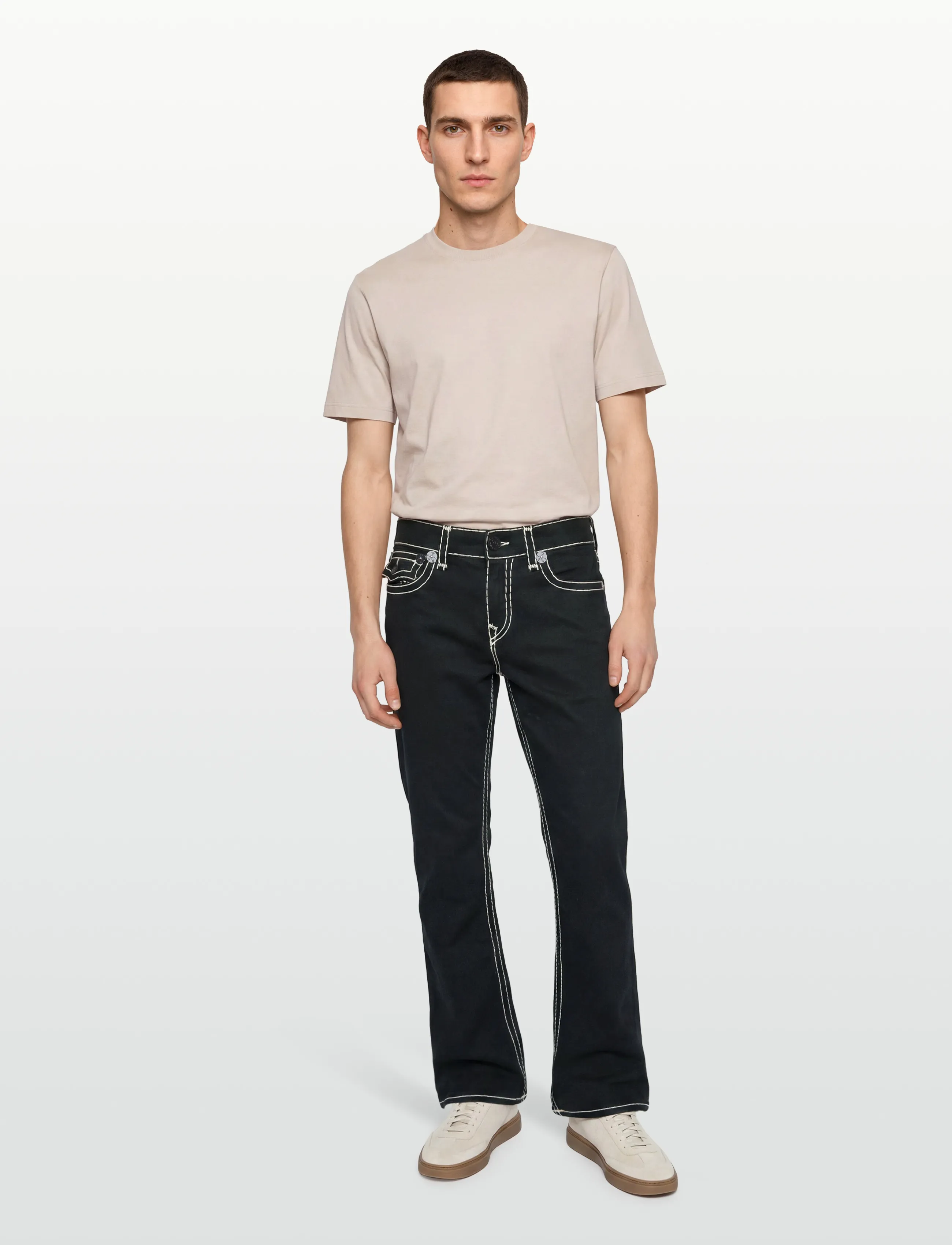 True Religion BILLY SUPER T FLAP 34 IN - Denim clothing - BLACK RINSE / black