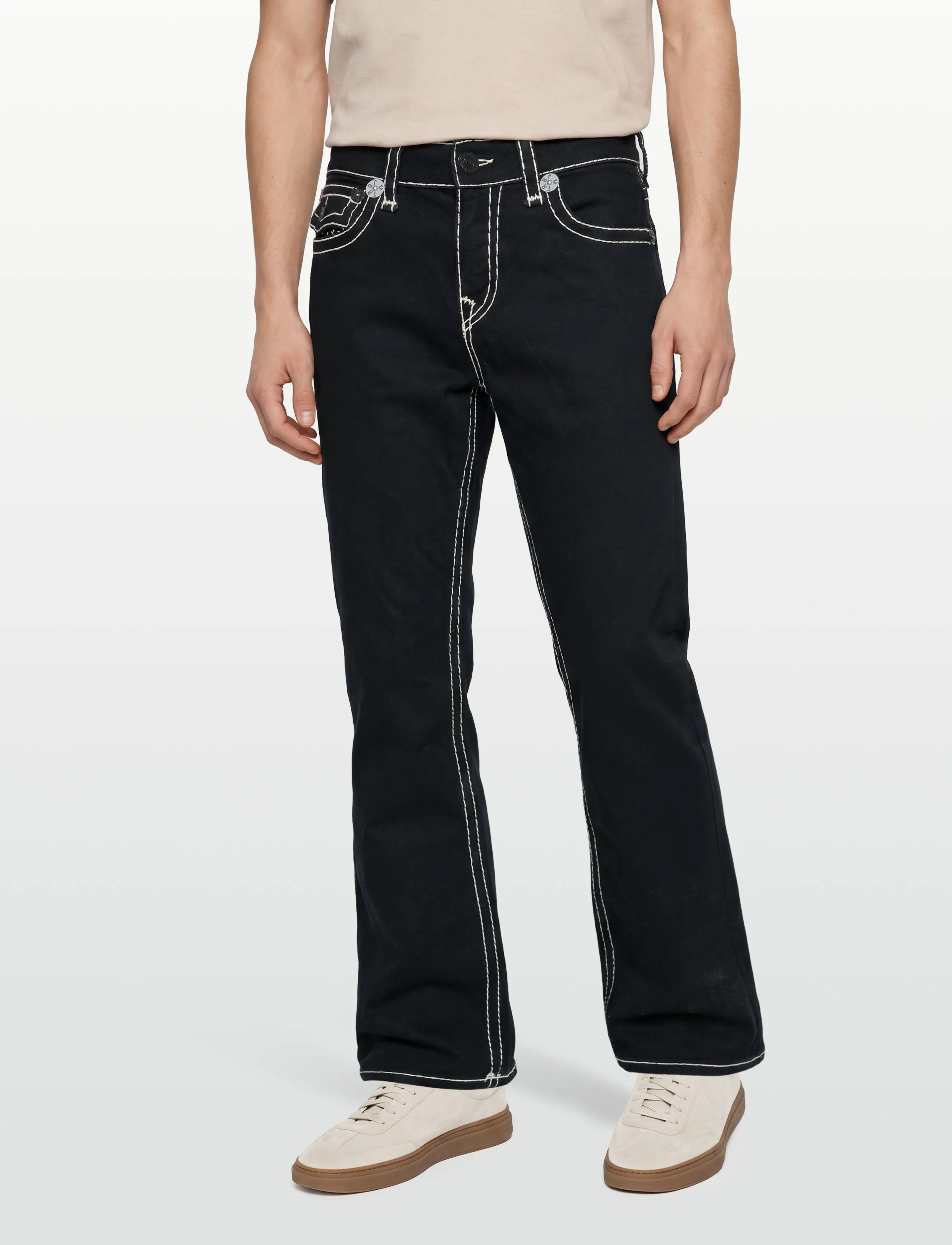 True Religion - BILLY SUPER T FLAP 34 IN - suorat farkut - black rinse - 2