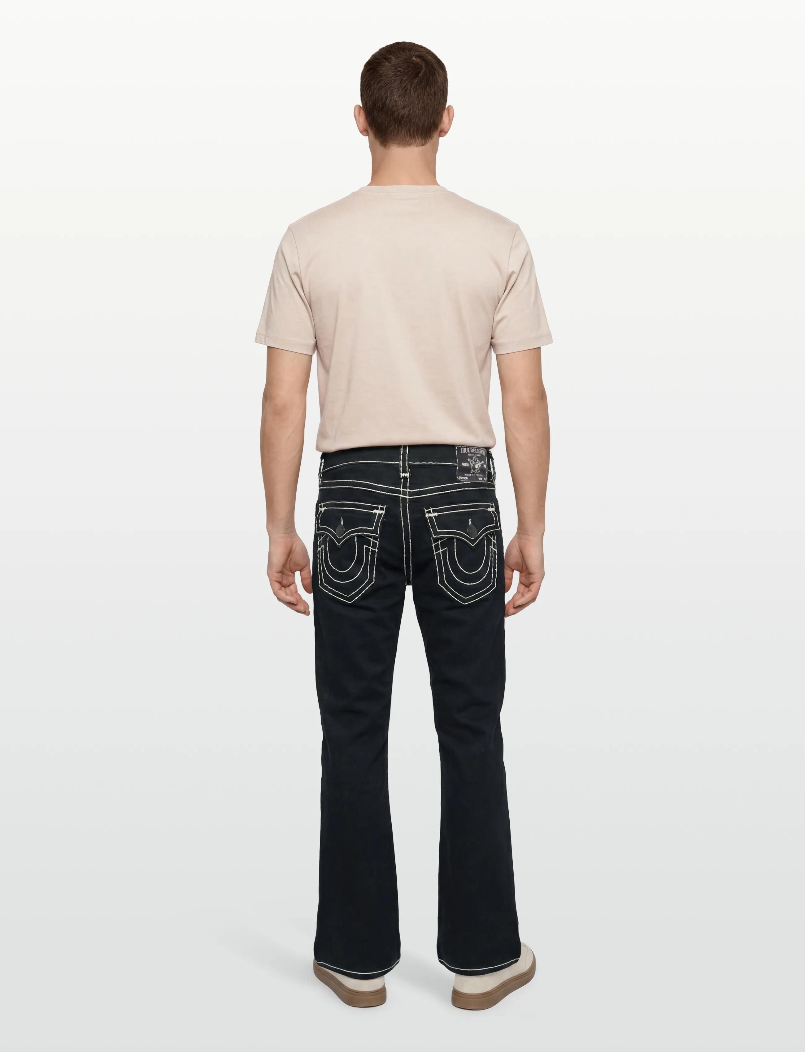 True Religion - BILLY SUPER T FLAP 34 IN - suorat farkut - black rinse - 3