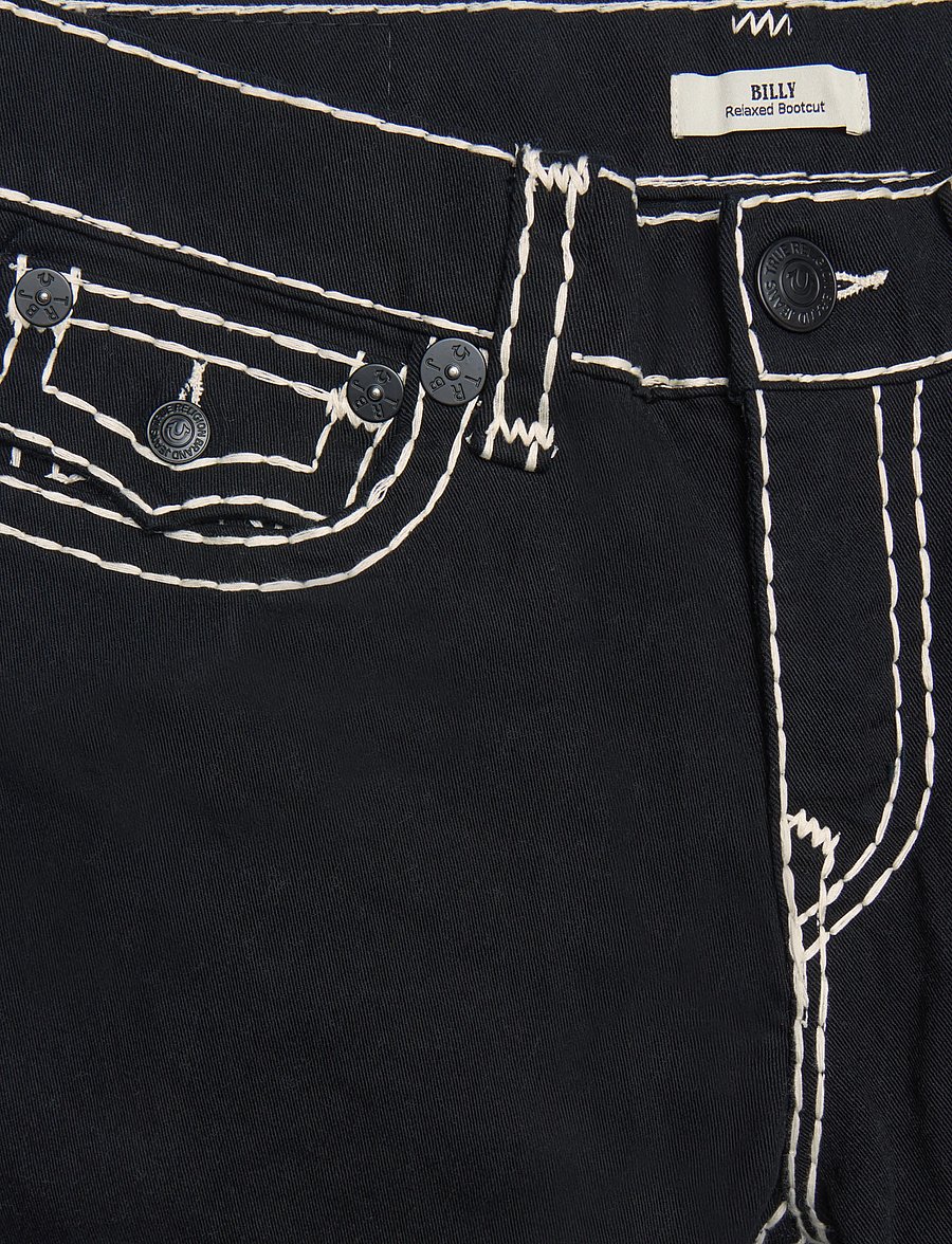 True Religion - BILLY SUPER T FLAP 34 IN - suorat farkut - black rinse - 4