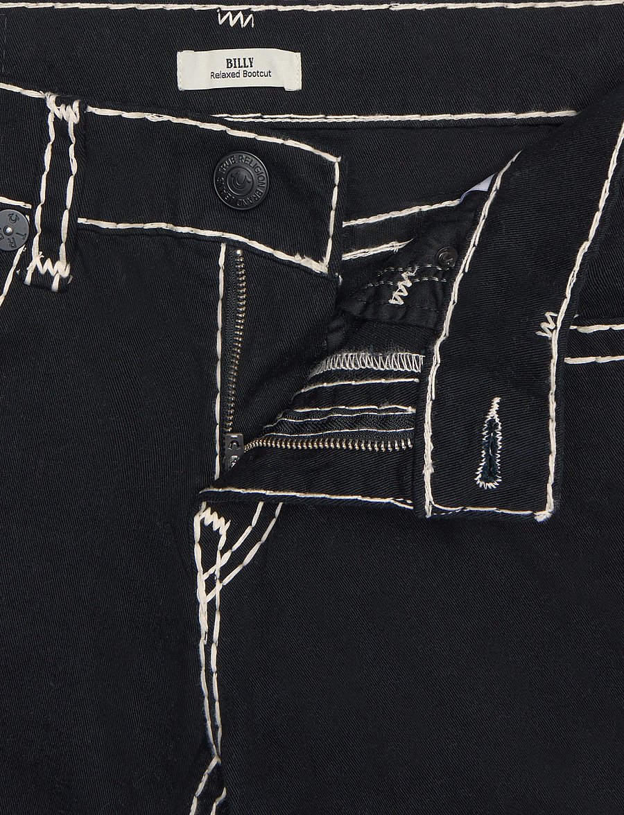 True Religion - BILLY SUPER T FLAP 34 IN - suorat farkut - black rinse - 5