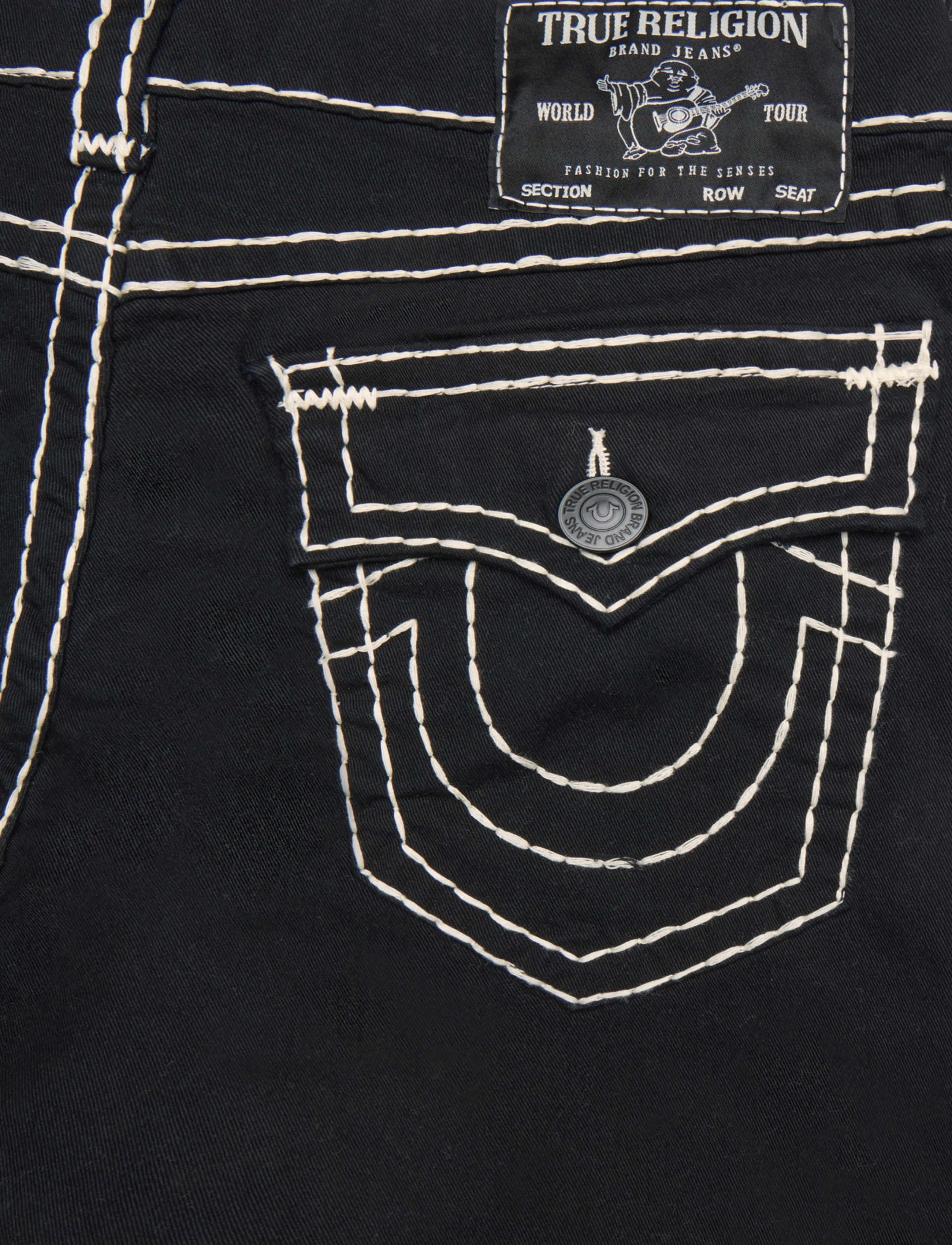 True Religion - BILLY SUPER T FLAP 34 IN - black rinse - 4