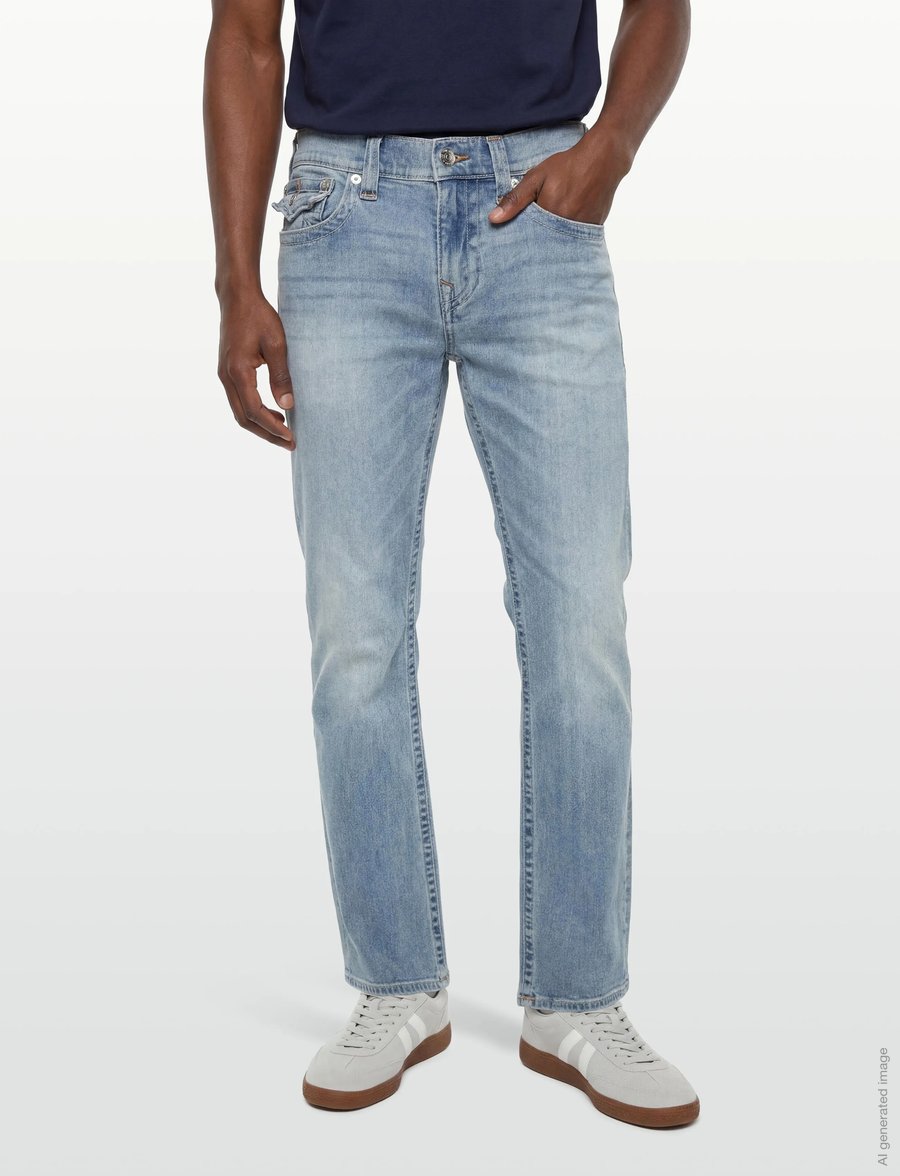 True Religion - RICKY SN FLAP 34 IN - regular jeans - brilliant med wash - 3