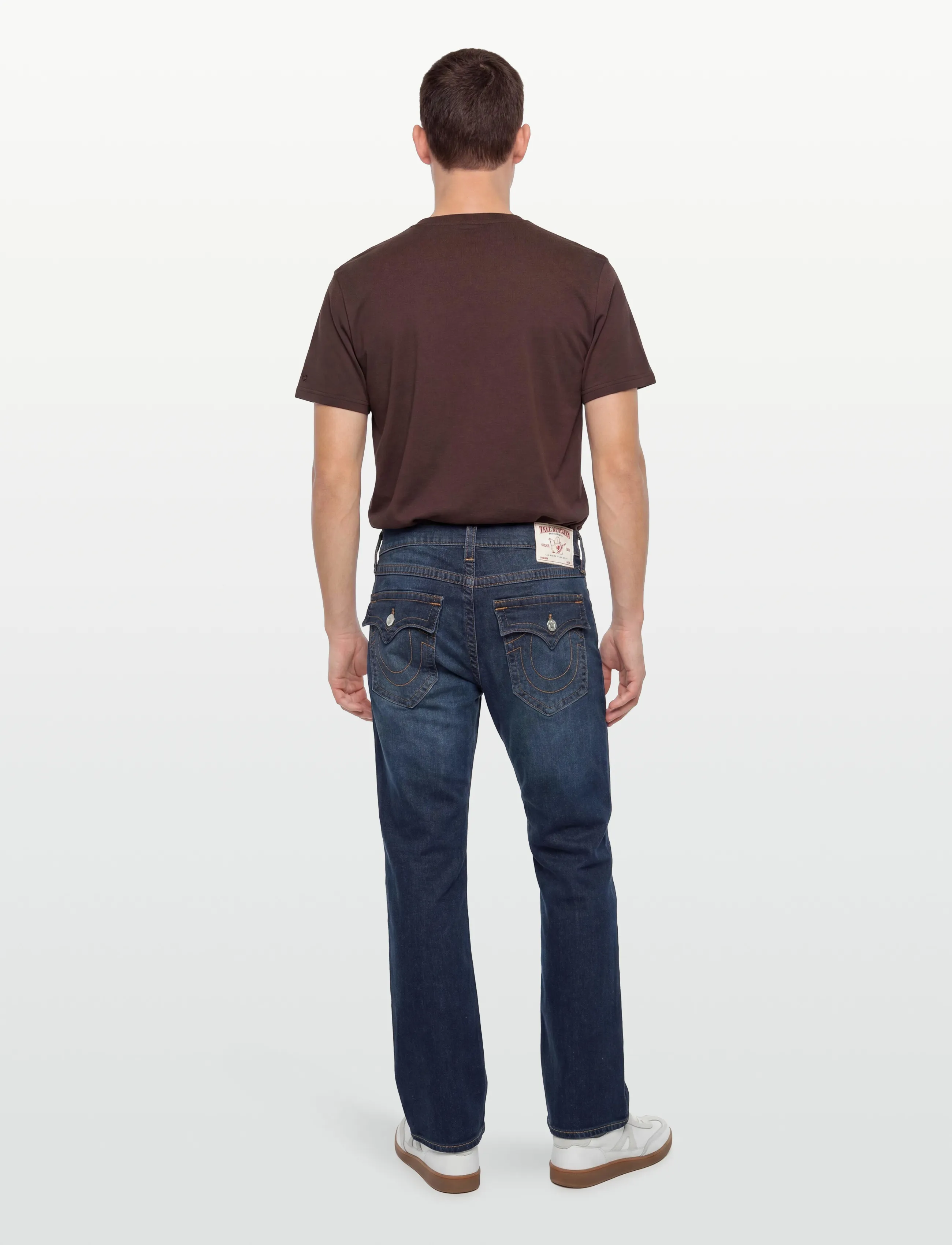 True Religion - BILLY SN FLAP 34 IN - regular piegriezuma džinsa bikses - damon dark wash - 4