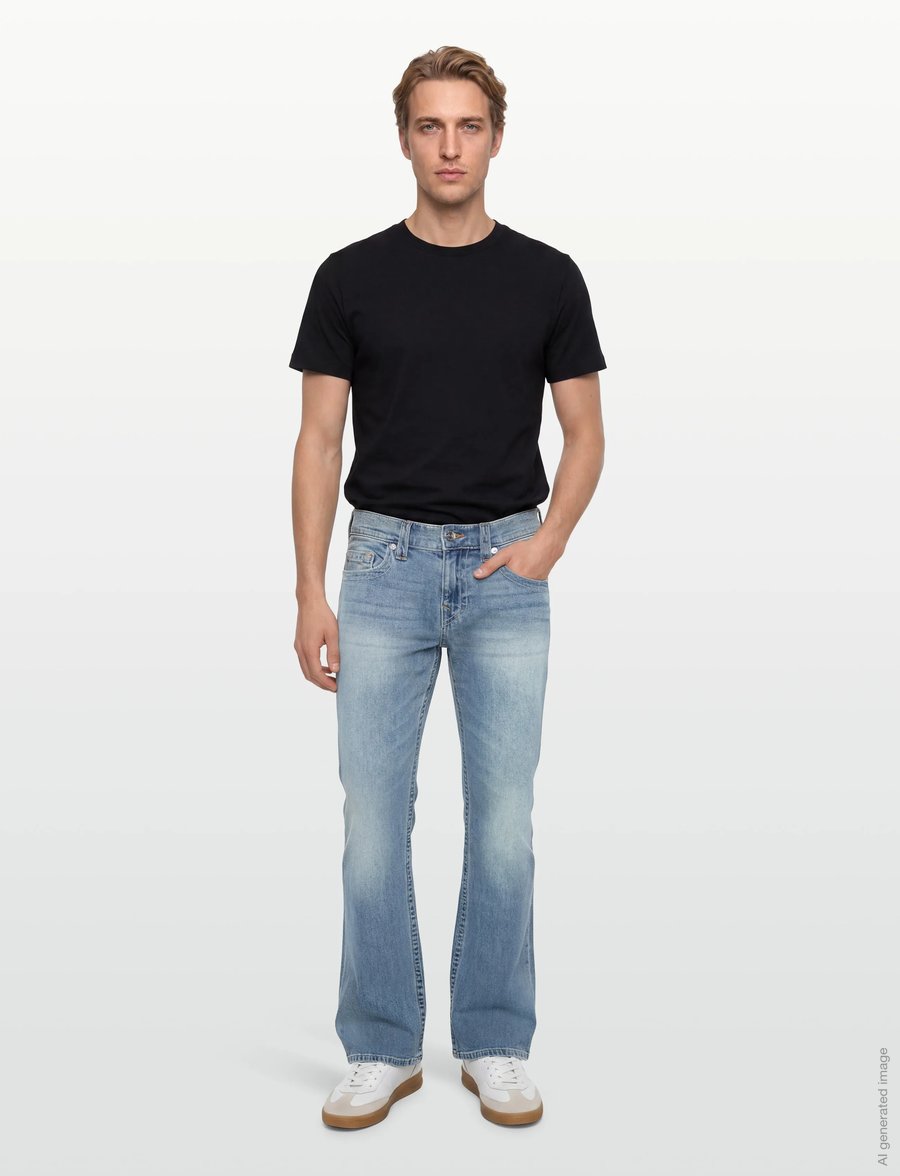 True Religion - BILLY SN NO FLAP 24 IN - alt laienevad teksad - brilliant med wash - 0