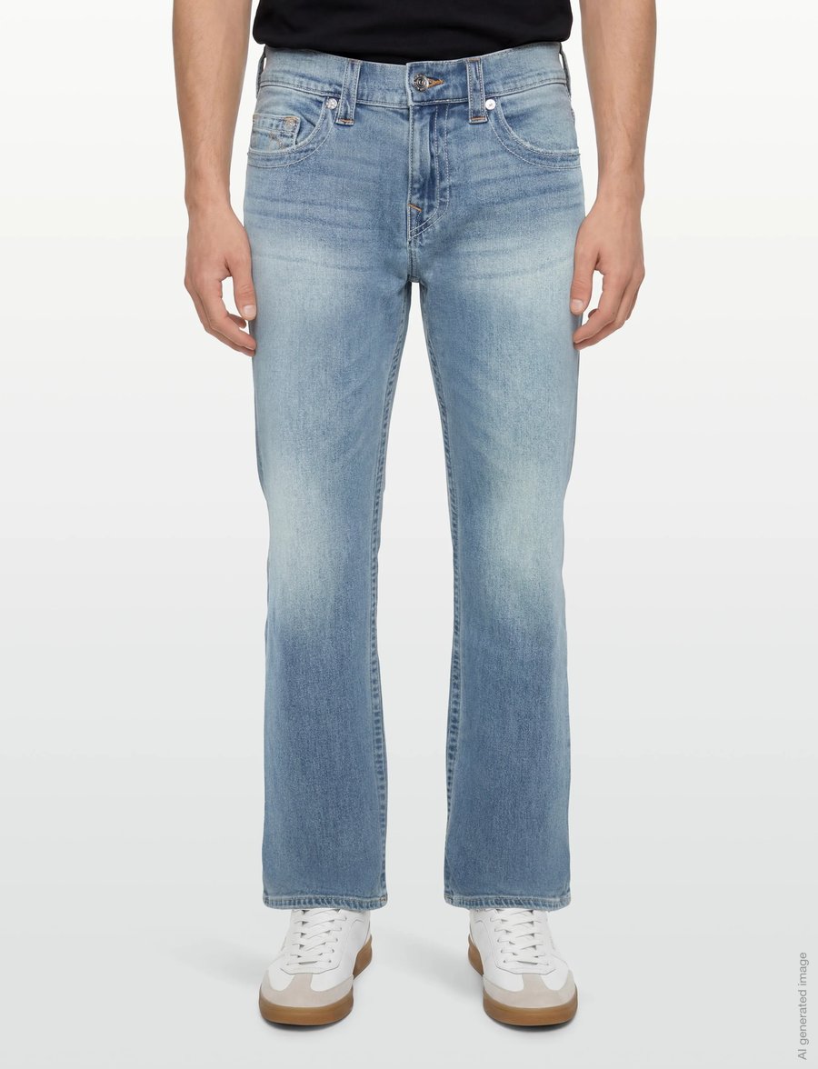 True Religion - BILLY SN NO FLAP 24 IN - alt laienevad teksad - brilliant med wash - 3
