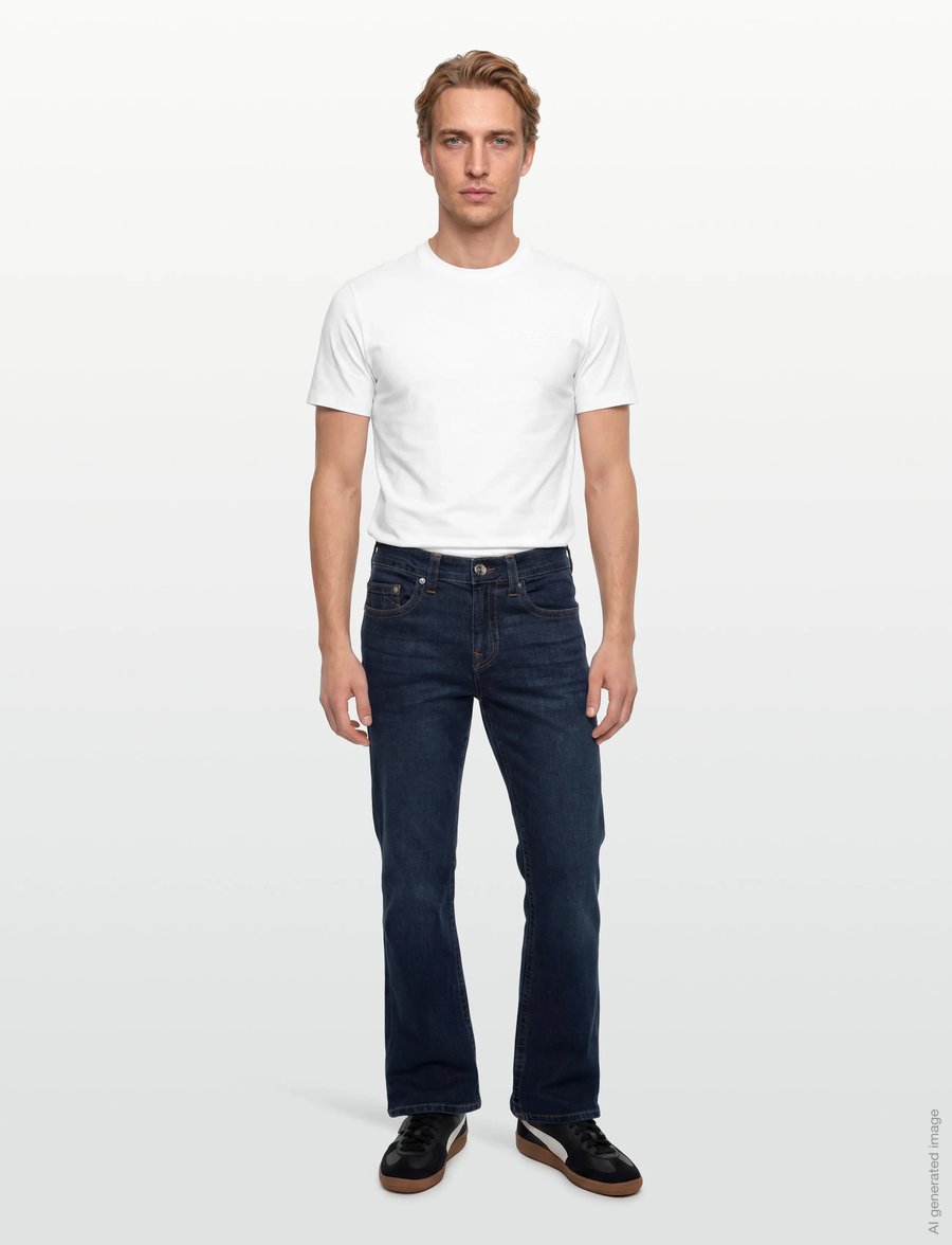 True Religion - BOBBY SN NF 32 INSEAM - weite jeans - damon dark wash - 0