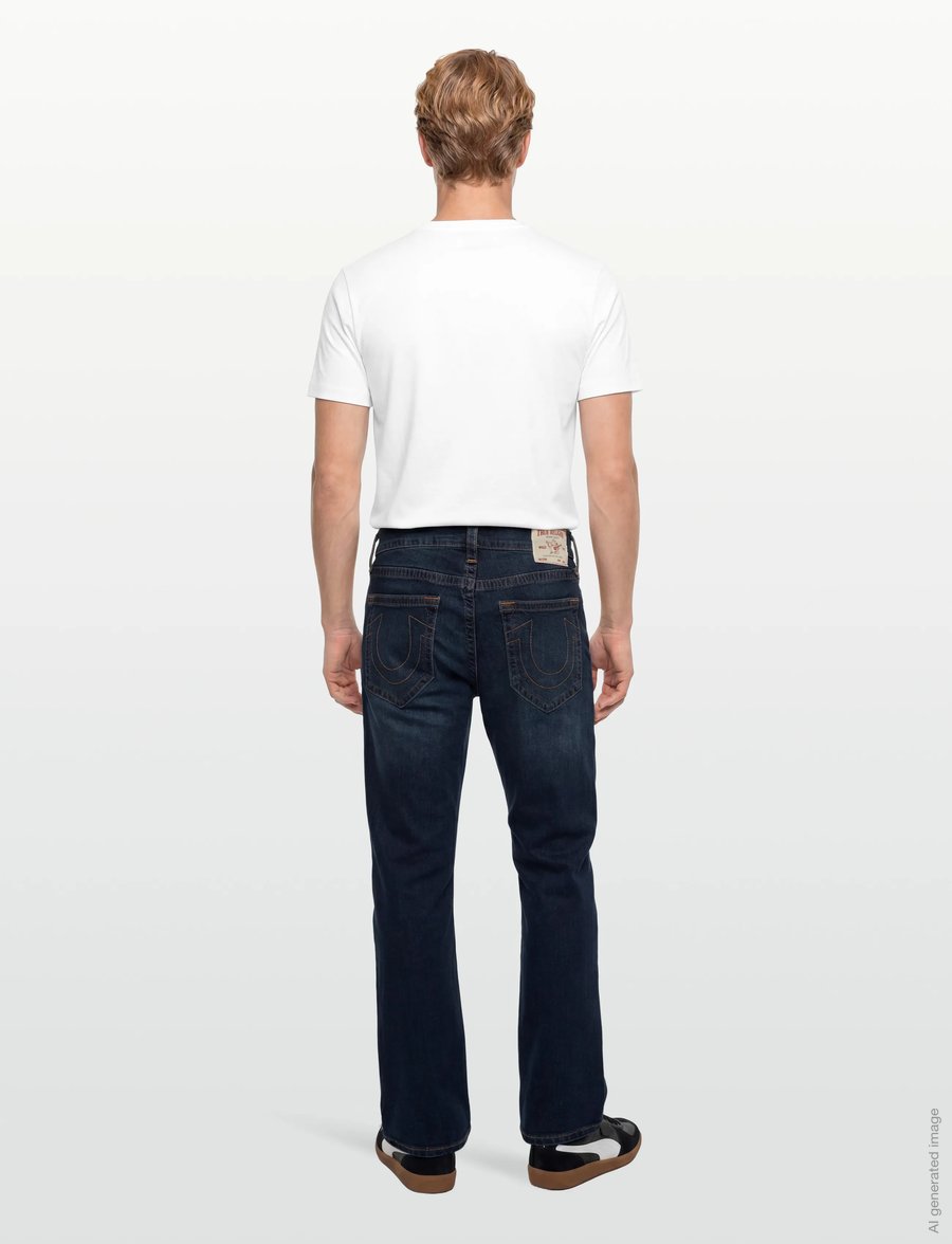 True Religion - BOBBY SN NF 32 INSEAM - weite jeans - damon dark wash - 4