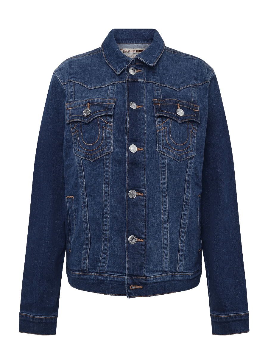 True Religion - SN JIMMY JACKET - voodrita teksatagid - damon dark wash - 0