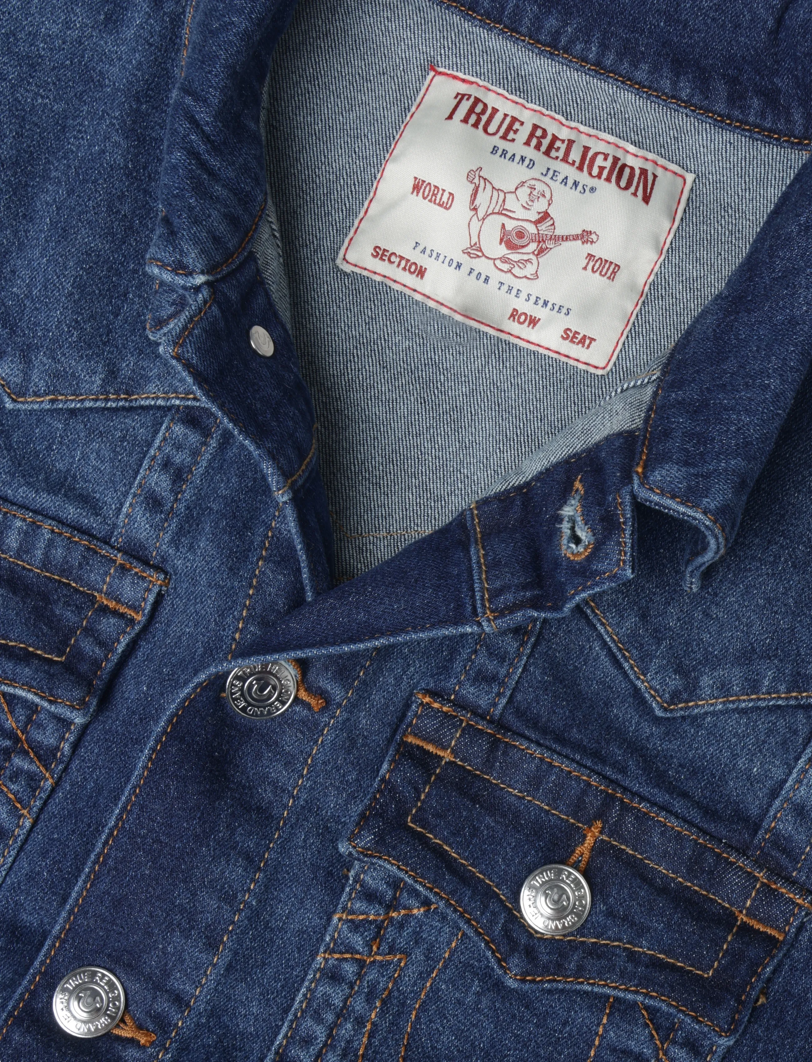 True Religion - SN JIMMY JACKET - voodrita teksatagid - damon dark wash - 2