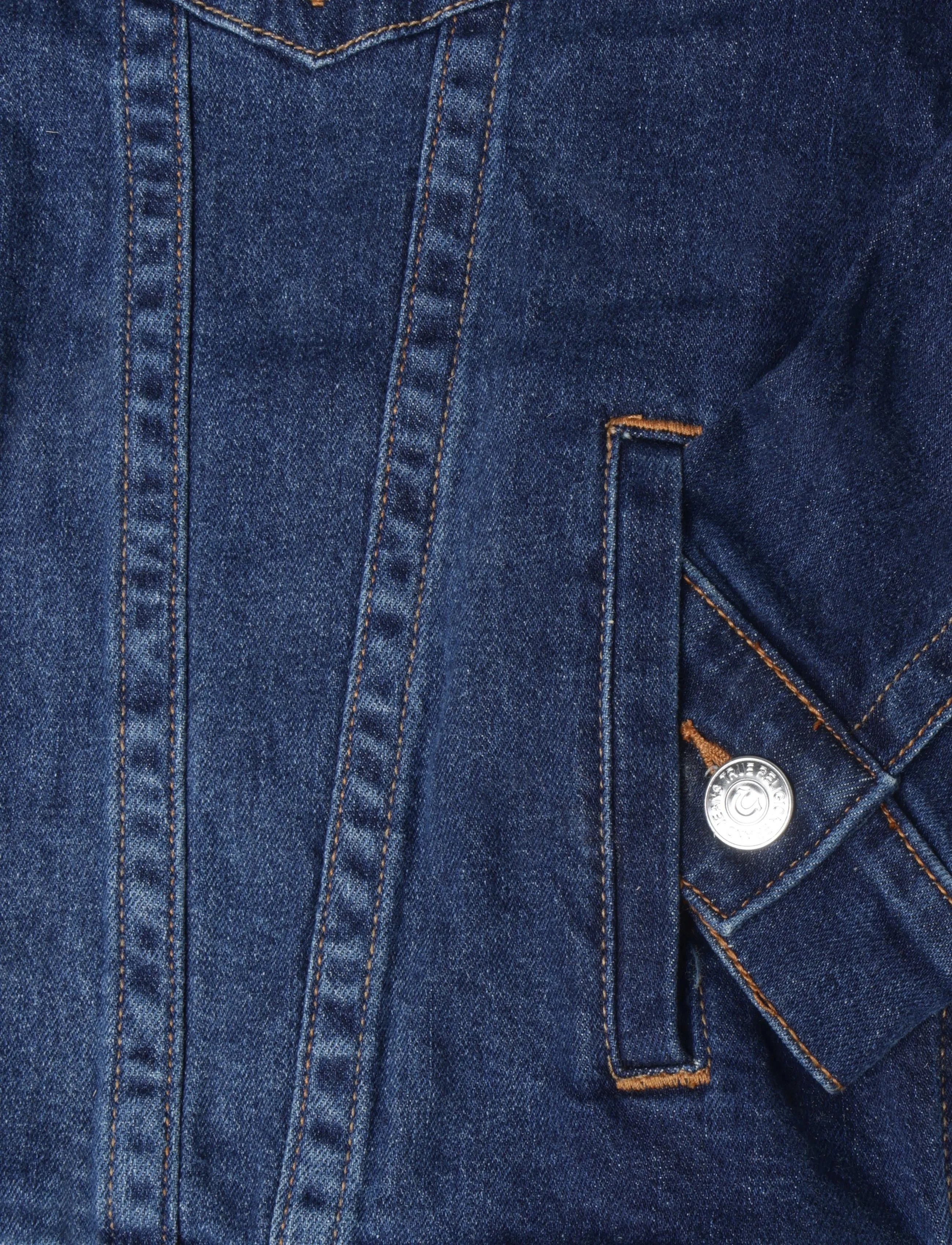 True Religion - SN JIMMY JACKET - voodrita teksatagid - damon dark wash - 3
