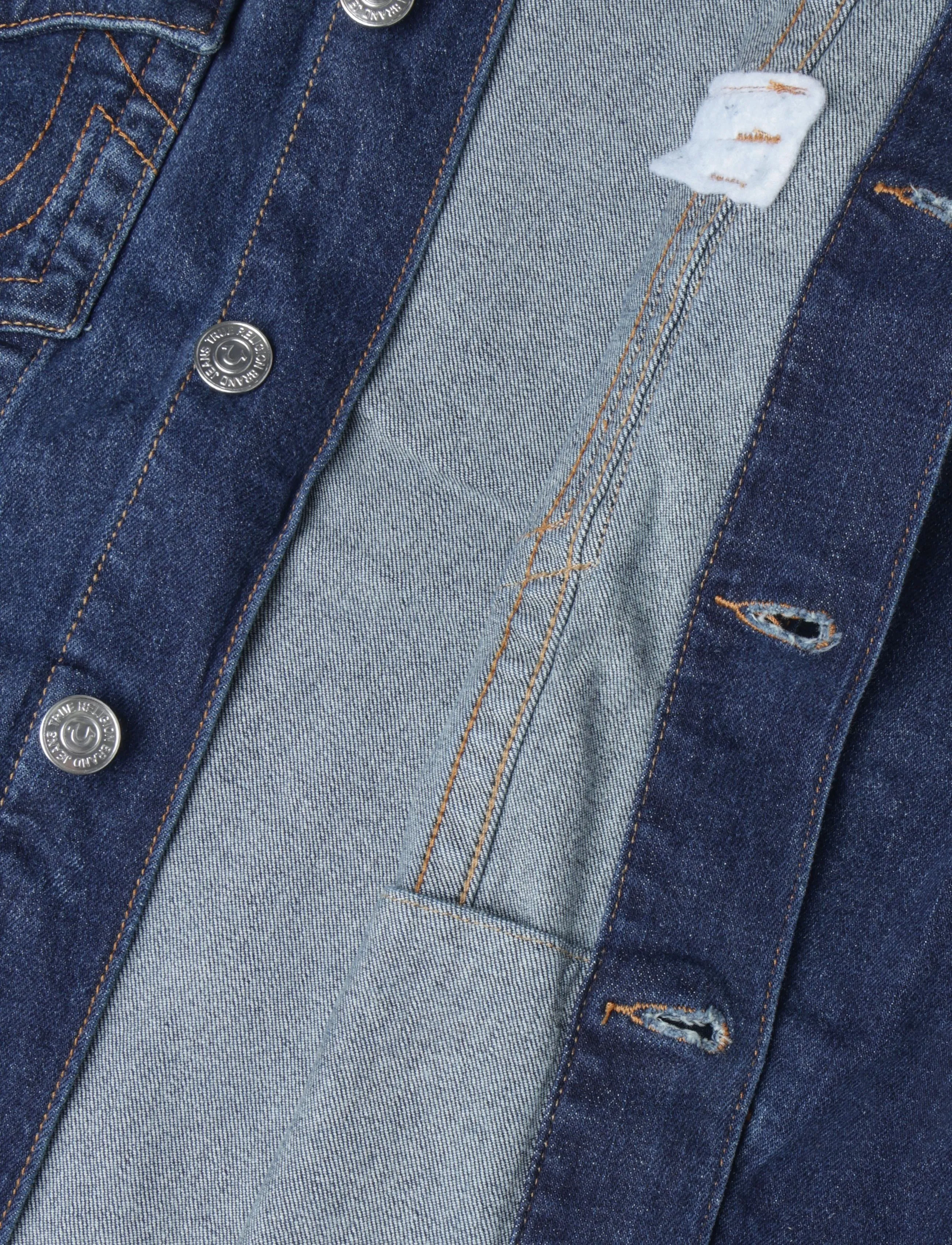 True Religion - SN JIMMY JACKET - voodrita teksatagid - damon dark wash - 4