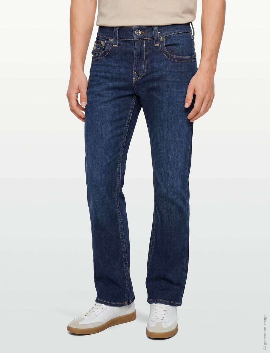 True Religion - RICKY SN FLAP 32 IN - Įprasto kirpimo džinsai - damon dark wash - 3