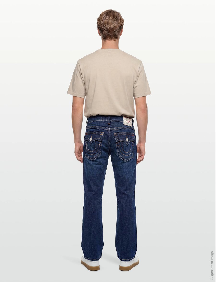 True Religion - RICKY SN FLAP 32 IN - Įprasto kirpimo džinsai - damon dark wash - 4