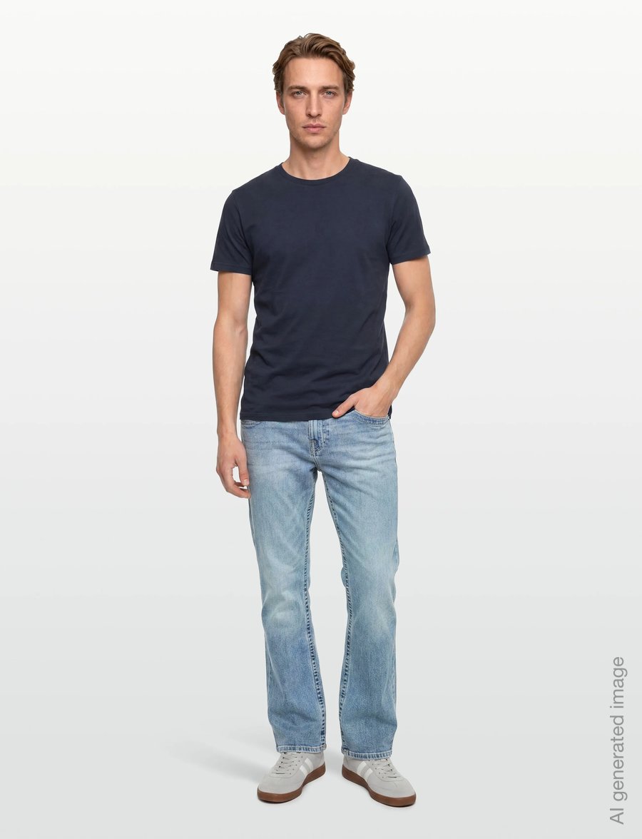 True Religion - RICKY SN FLAP 32 IN - weite jeans - brilliant med wash - 0