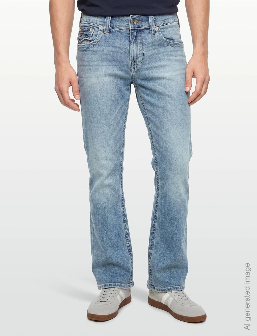 True Religion - RICKY SN FLAP 32 IN - weite jeans - brilliant med wash - 3