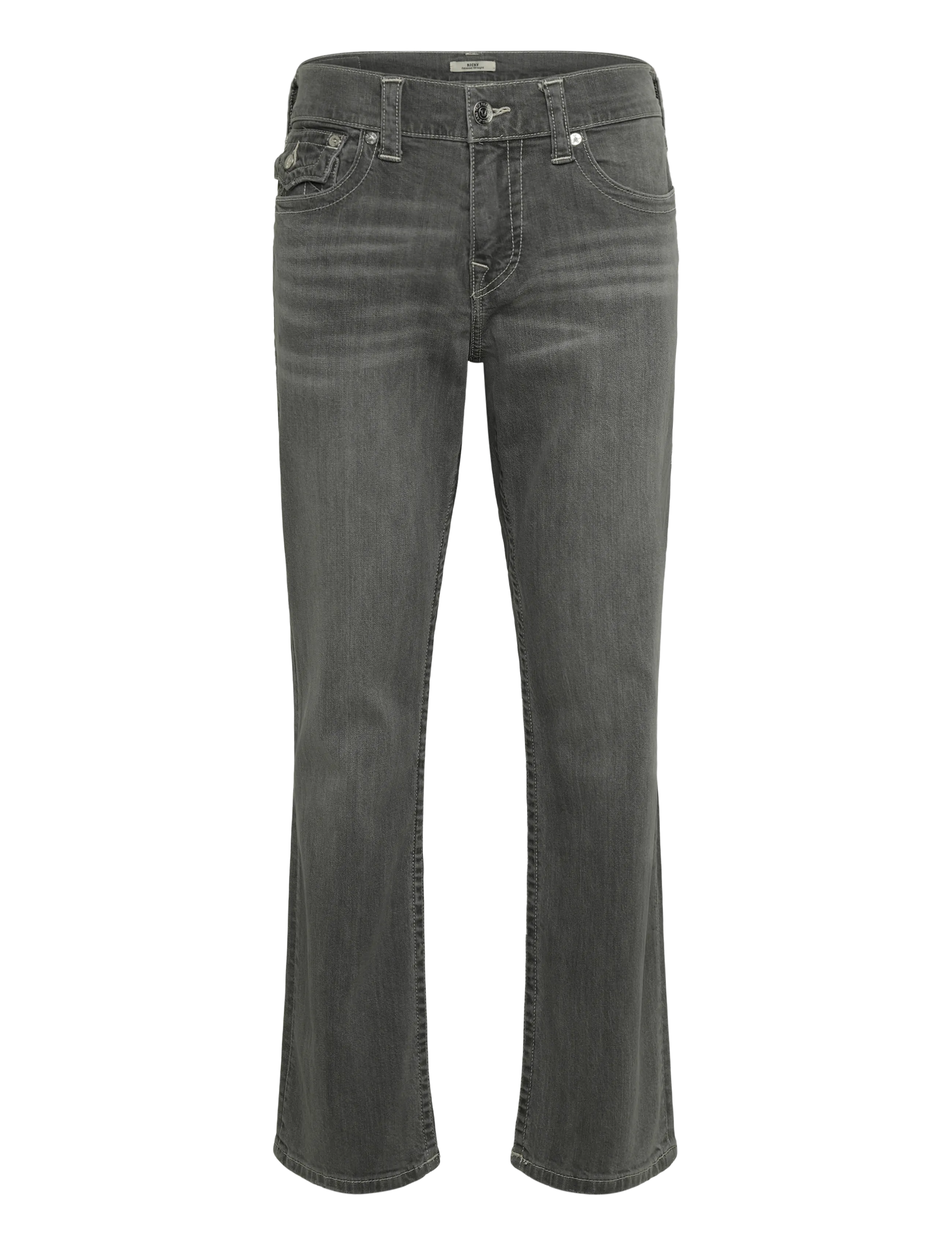 True Religion RICKY SN FLAP 32 IN - Clothing - CHALK GREY WASH / grey