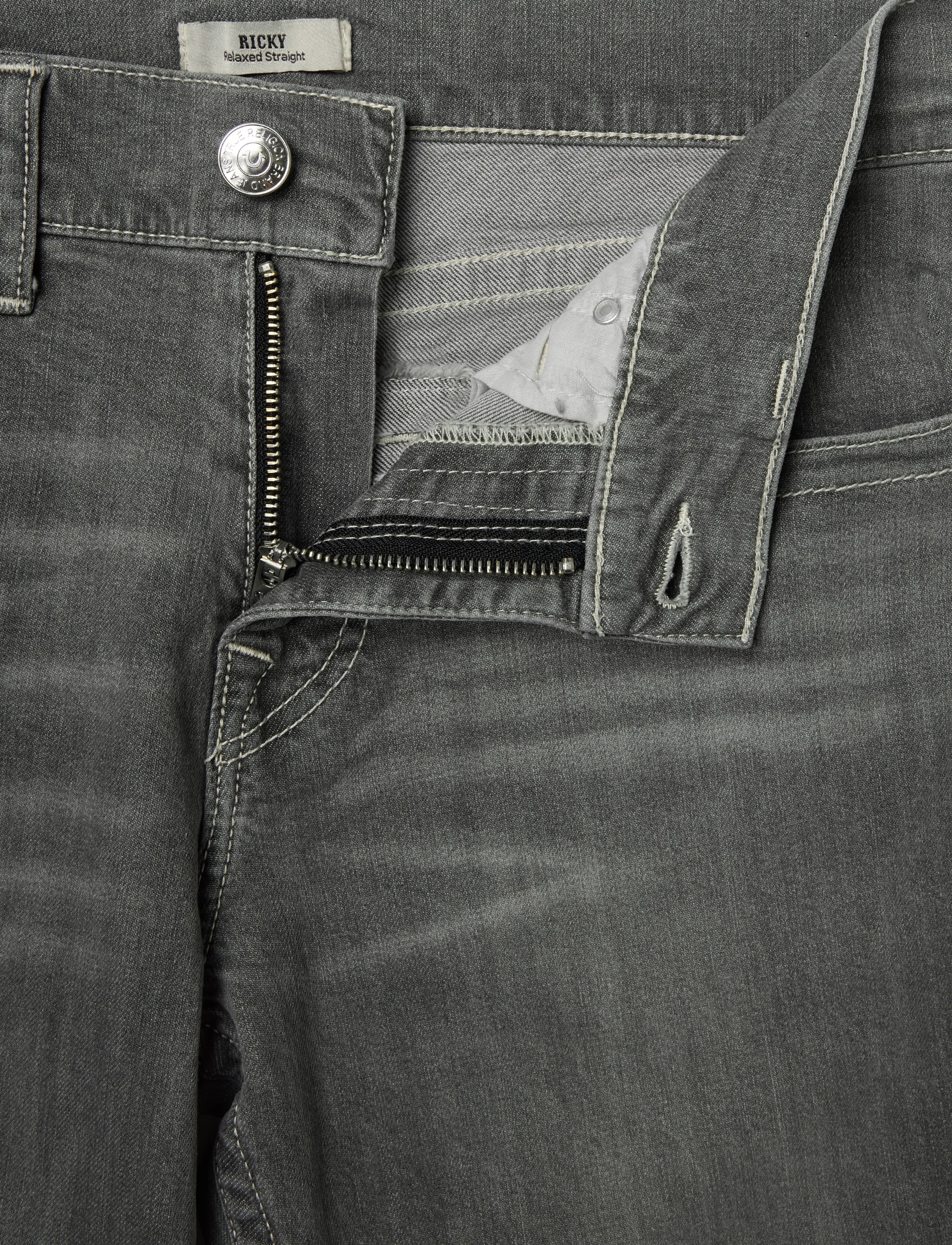 True Religion - RICKY SN FLAP 32 IN - chalk grey wash - 3