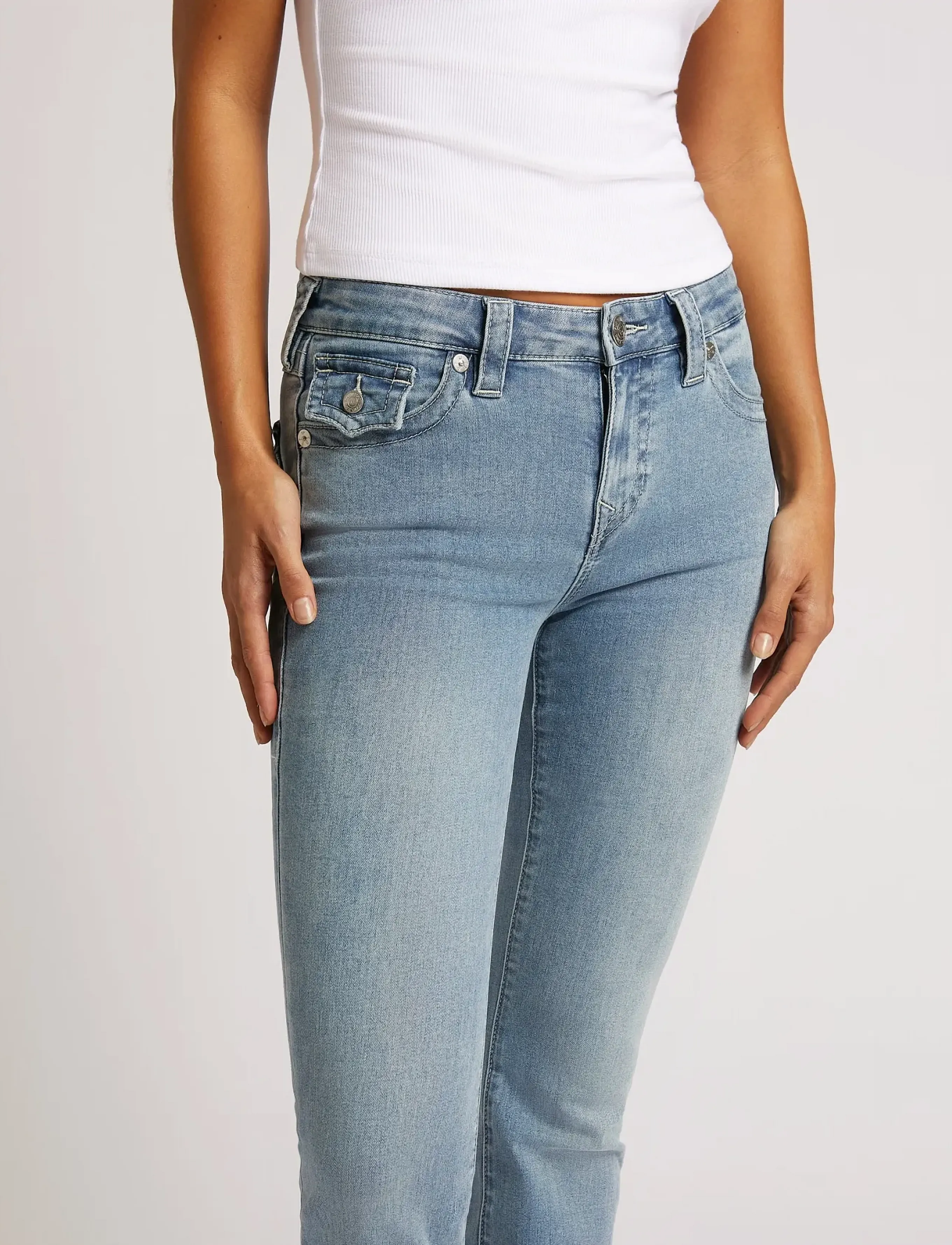 True Religion - BECCA MID RISE BOOT CUT FLAP - kāju galiem - peak spot - 0