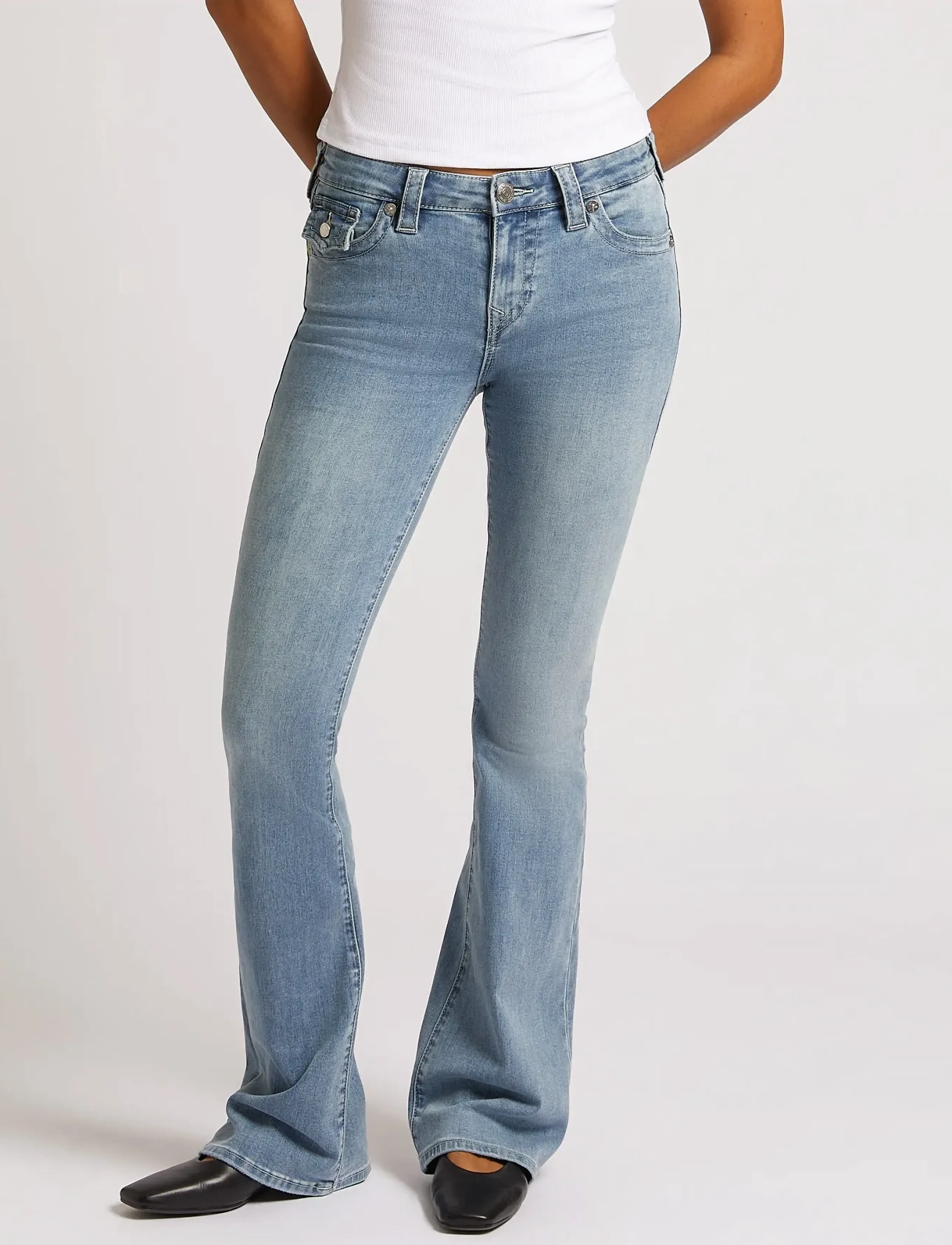 True Religion - BECCA MID RISE BOOT CUT FLAP - bootcut jeans - peak spot - 3