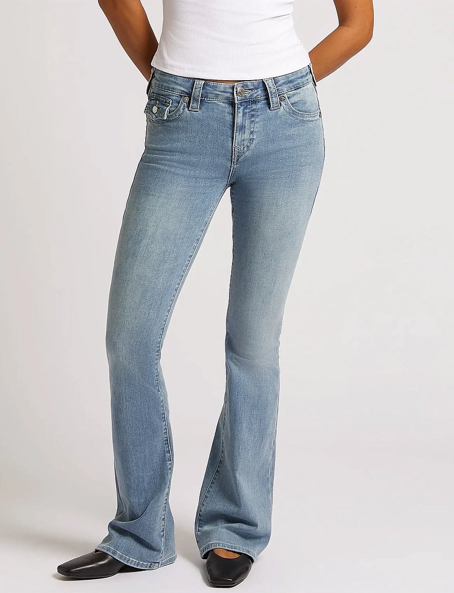 True Religion - BECCA MID RISE BOOT CUT FLAP - kāju galiem - peak spot - 3