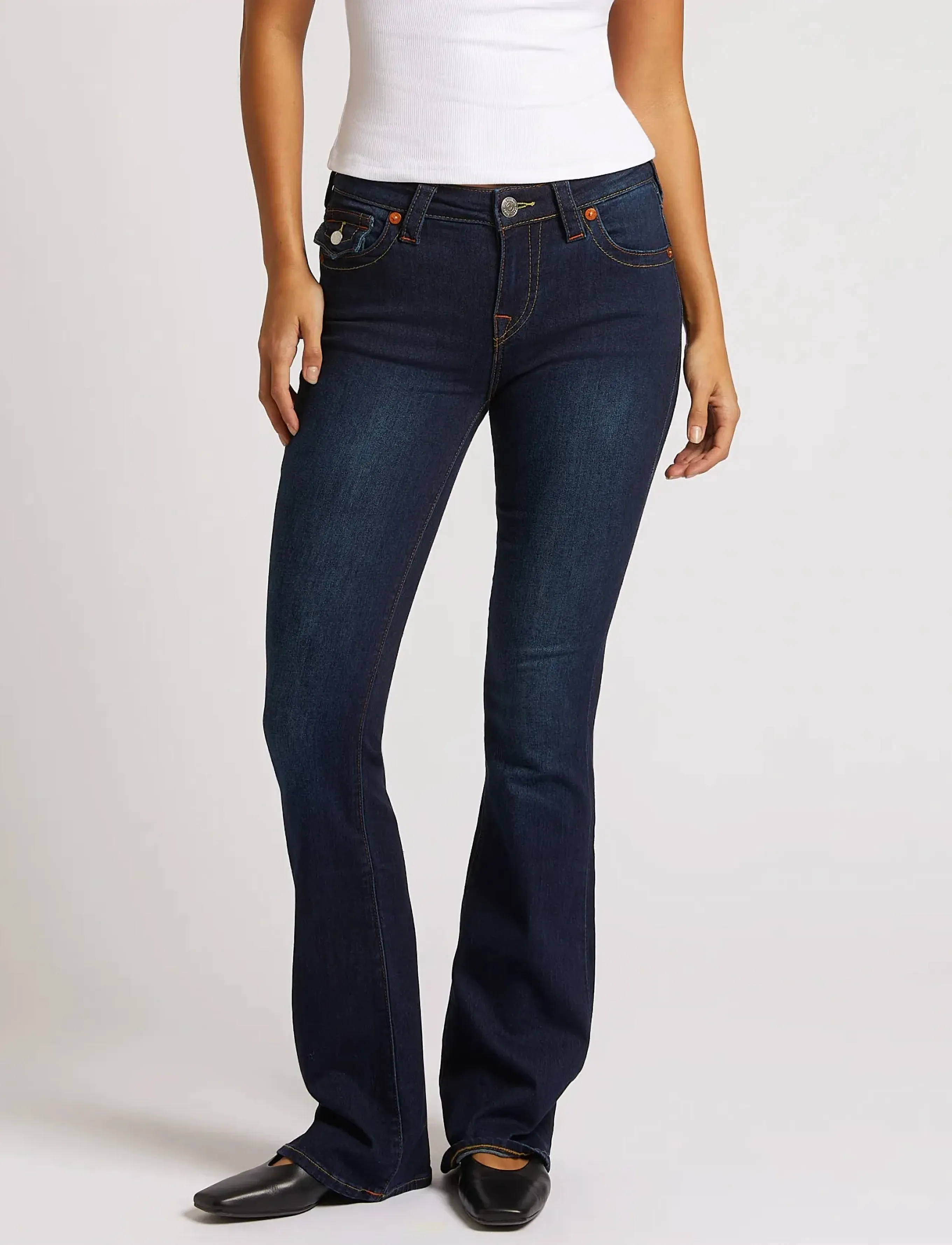 True Religion - BECCA MID RISE BOOT CUT FLAP - bootcut jeans - muddy waters - 4