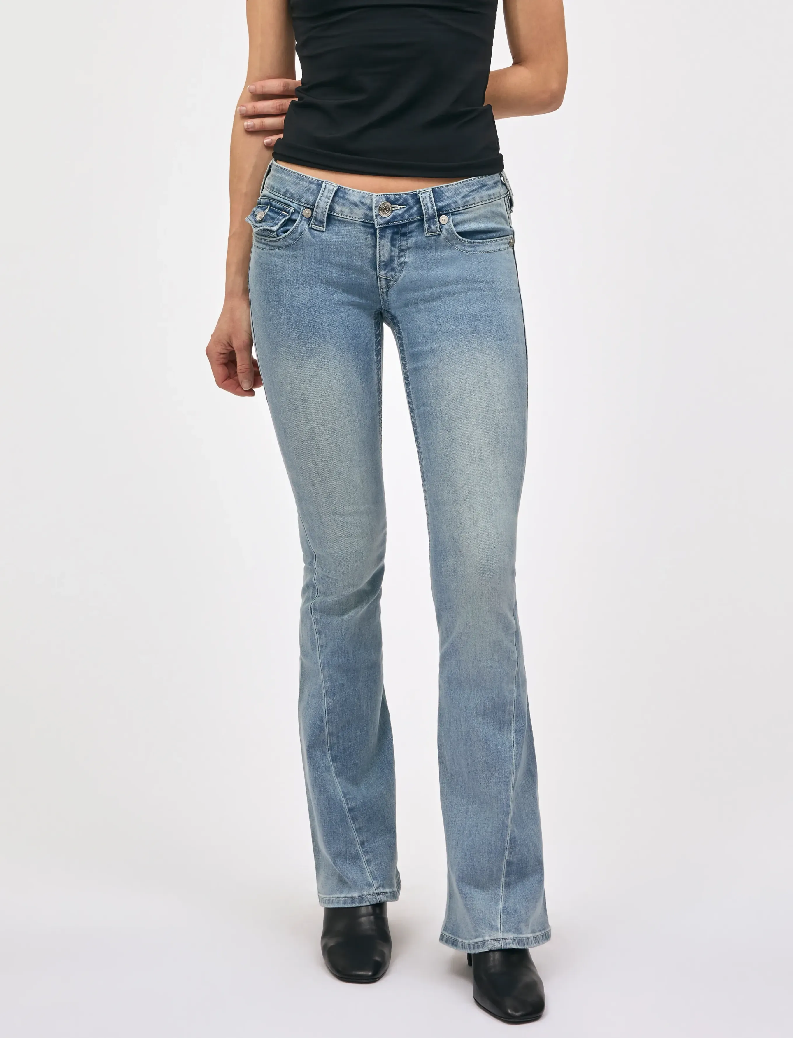 True Religion - JOEY LOW RISE FLARE - schlaghosen - peak spot - 3