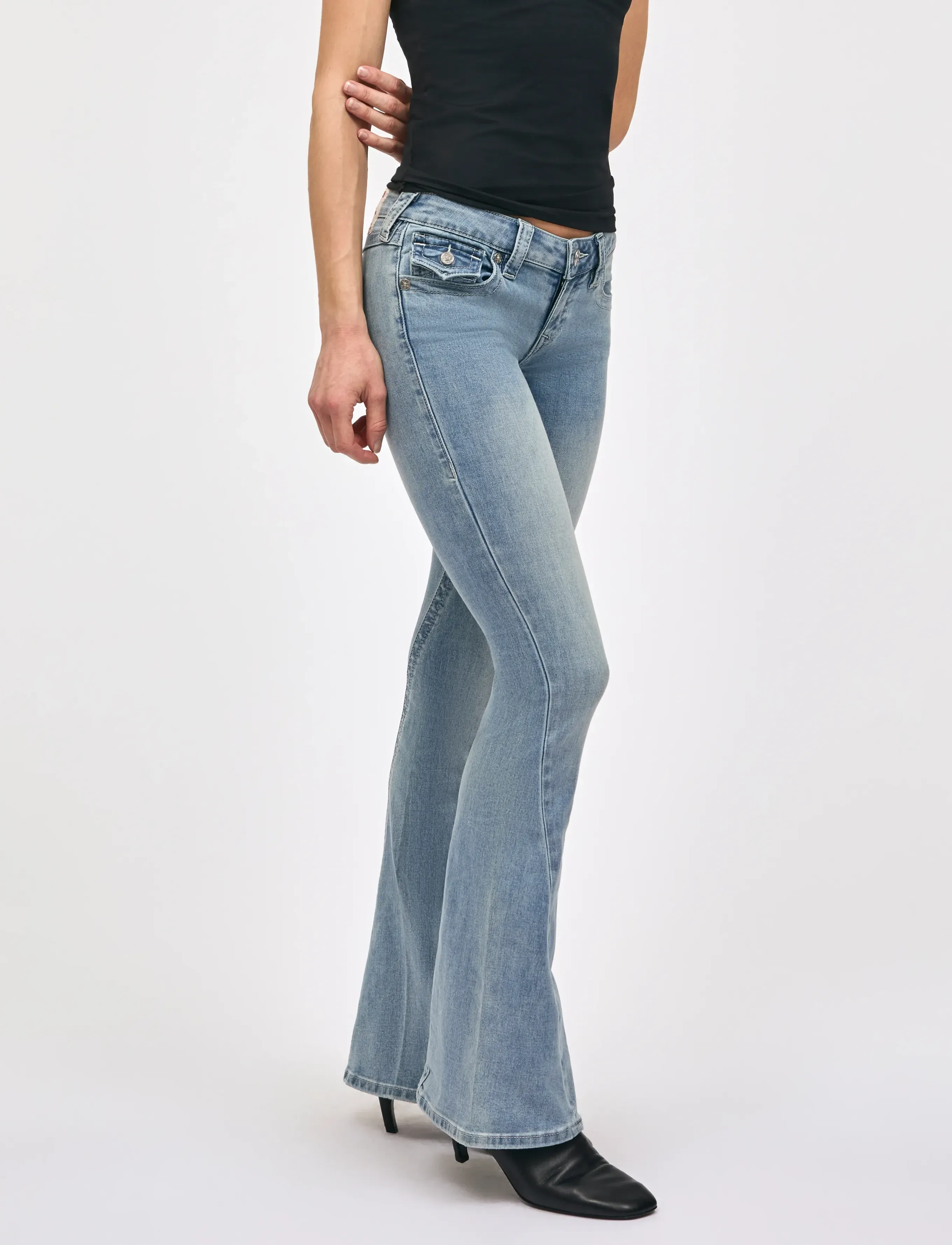 True Religion - JOEY LOW RISE FLARE - schlaghosen - peak spot - 4