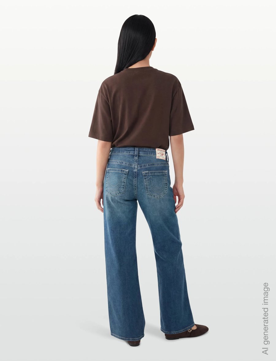 True Religion - BOBBI BAGGY JEAN - brede jeans - dark wash - 4